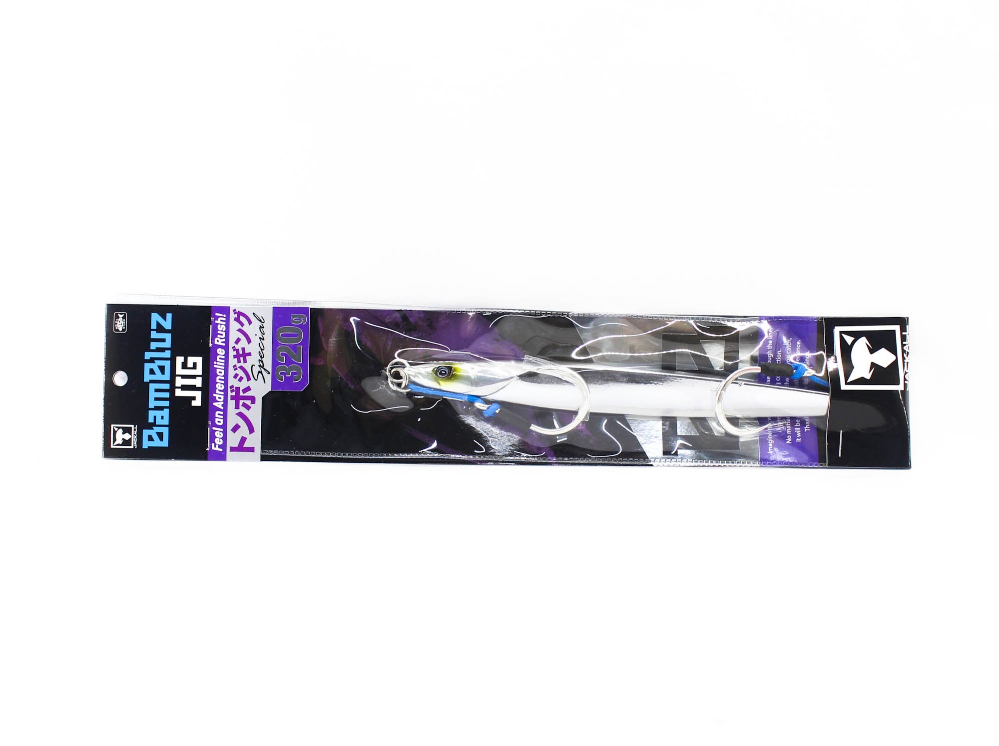 Jackall Metal Jig Bambluz Semi Long 320 grams Tuna Mirror Silver (2133)