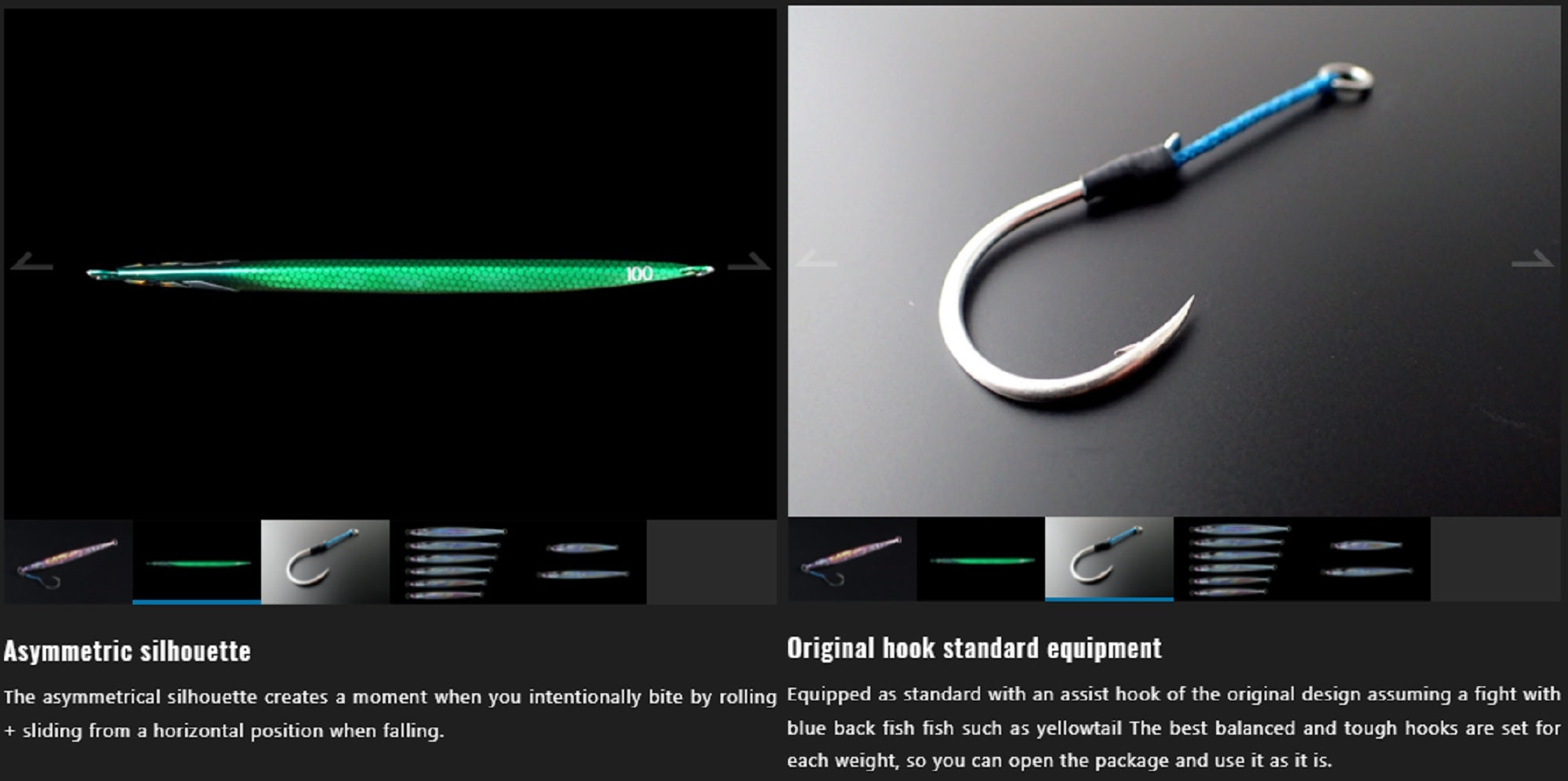 Jackall Metal Jig Bambluz Semi Long 320 grams Tuna Uv Lens Bait (2140)