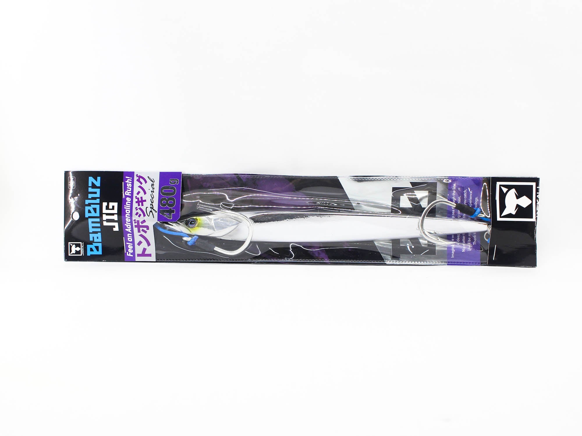 Jackall Metal Jig Bambluz Semi Long 480 grams Tuna Mirror Silver (2218)