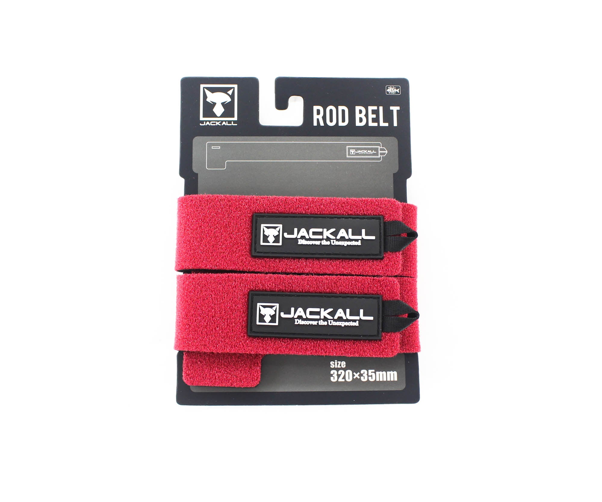 Jackall Rod Belt 2 Piece Set Red (3031)