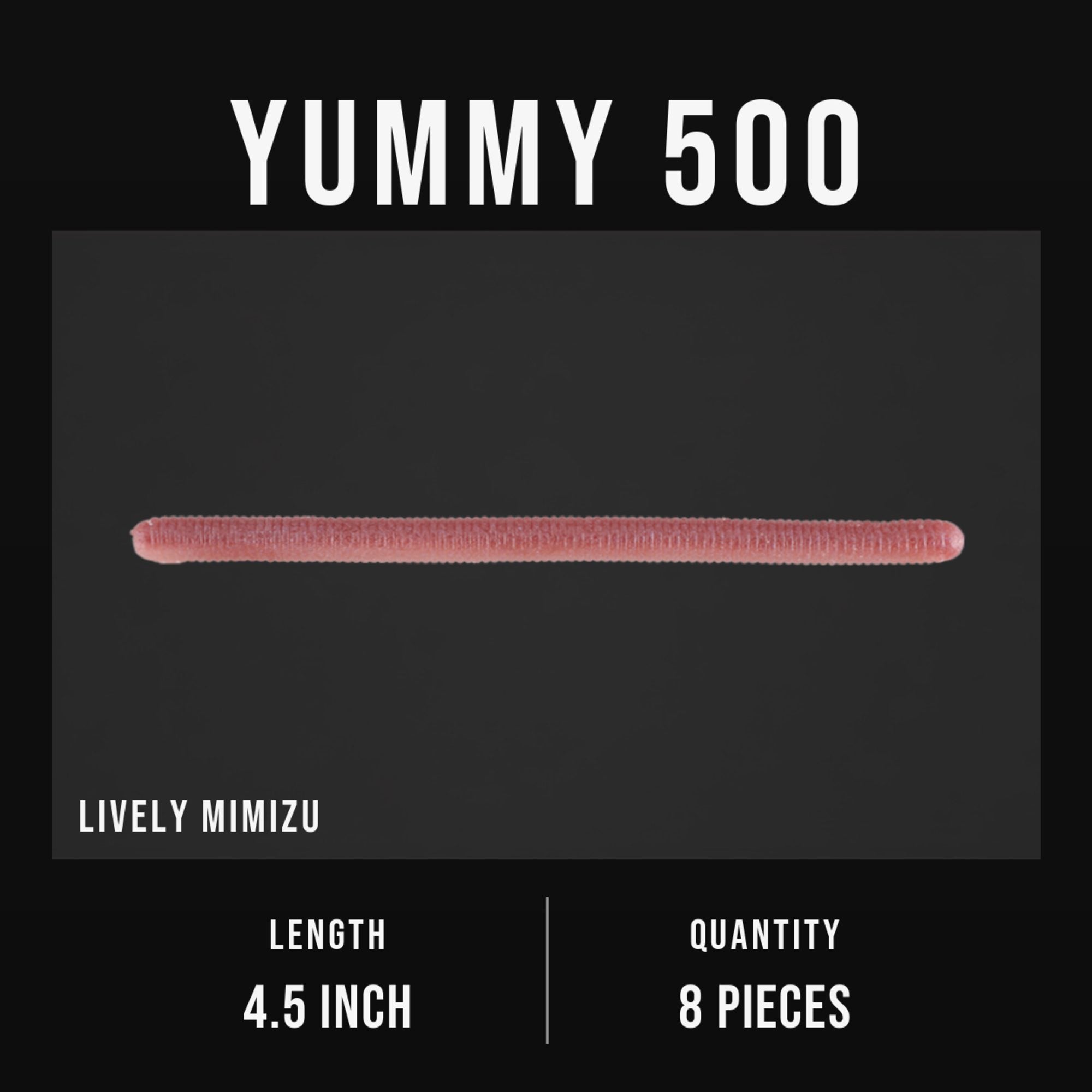 Jackall Soft Lure Yammy 500 4.5 Inches Lively Mimizu (3369)