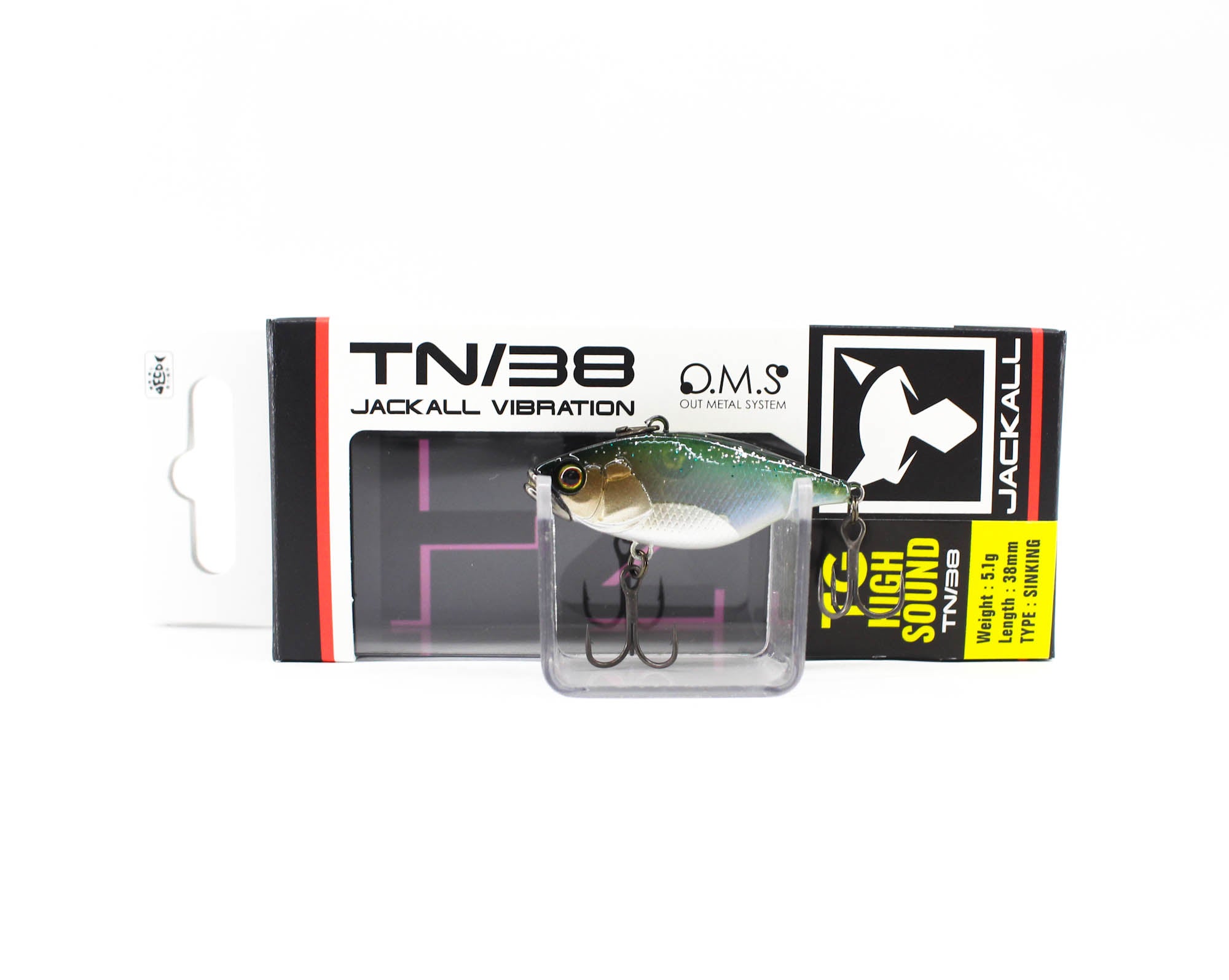 Jackall TN 38 Regular Vibration Lure Dark Thunder Clear Bait (6483)