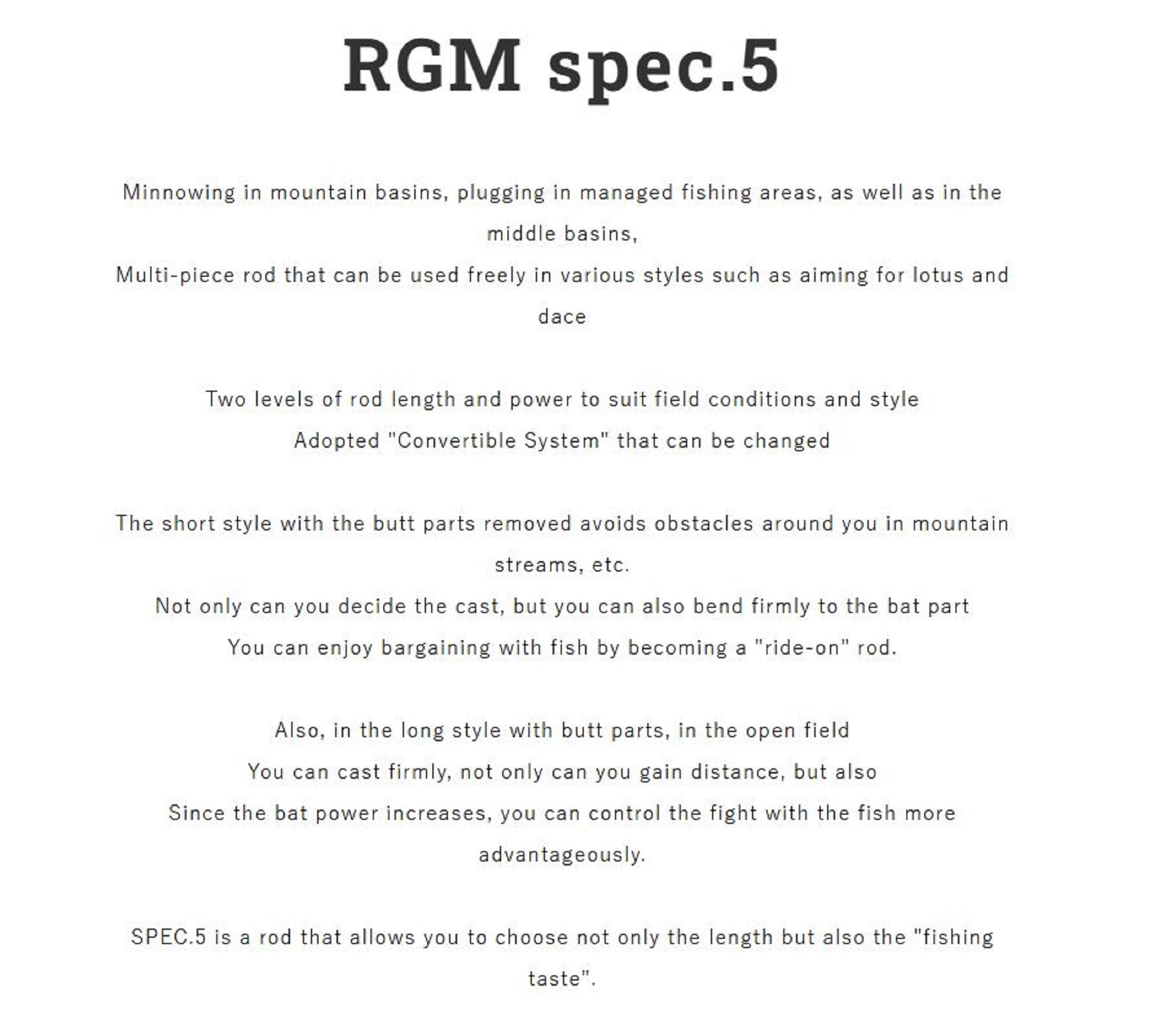 Jackall RGM Rod Baitcast Spec 5 38-42B 5Pc Red (7398)