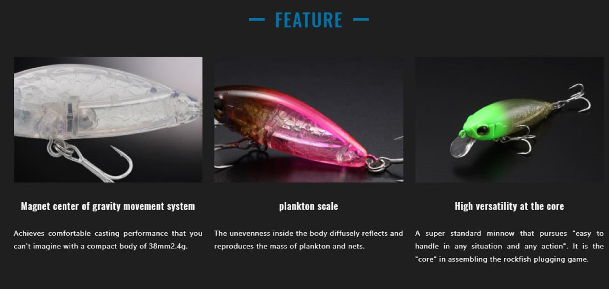 Jackall Abbey Minnow 38SF Floating Lure Sexy Prism (7473)