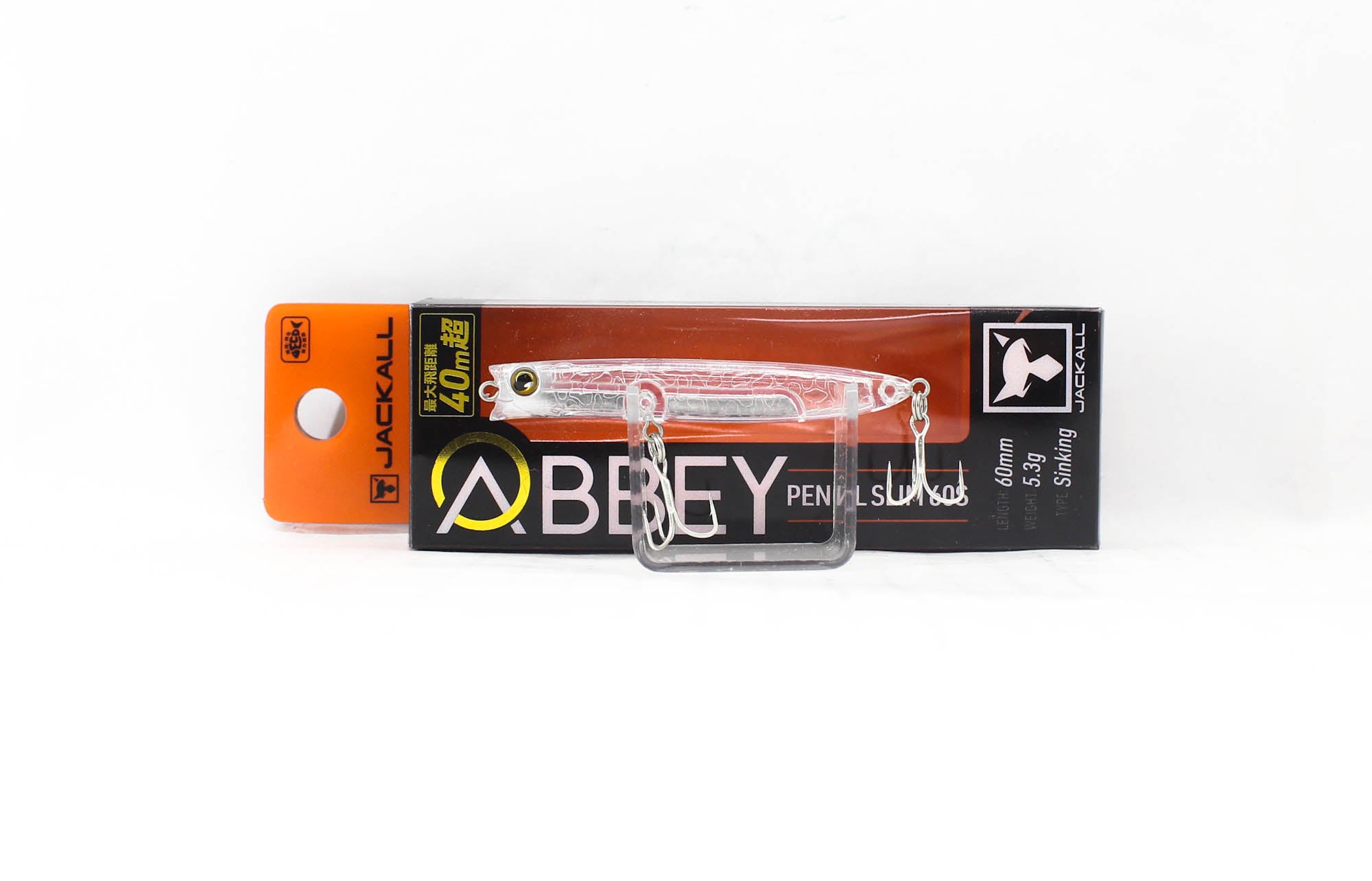 Jackall Abbey Pencil Slim 60S Sinking Lure Plankton Clear (7510)