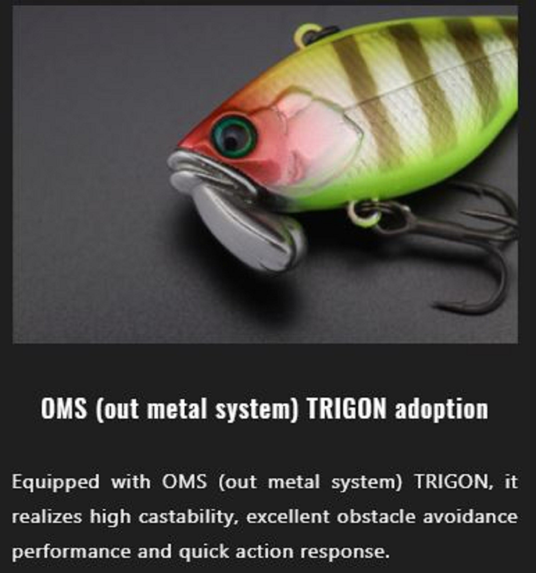 Jackall TN 38 Trigon Vibration Lure Mat Fresh Chart (7664)