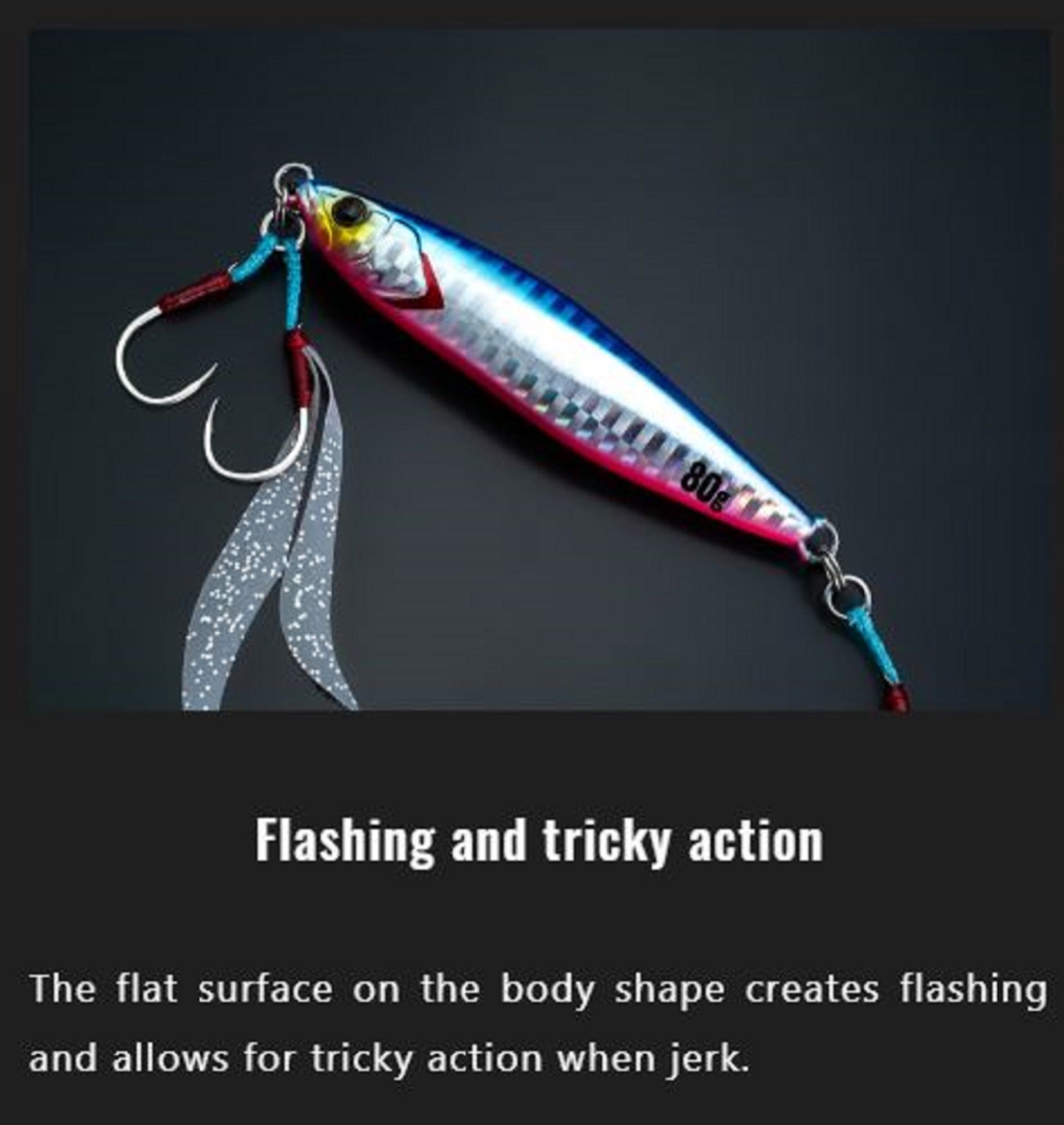 Jackall Metal Jig Flag Trap 100 grams Real Iwashi (7909)