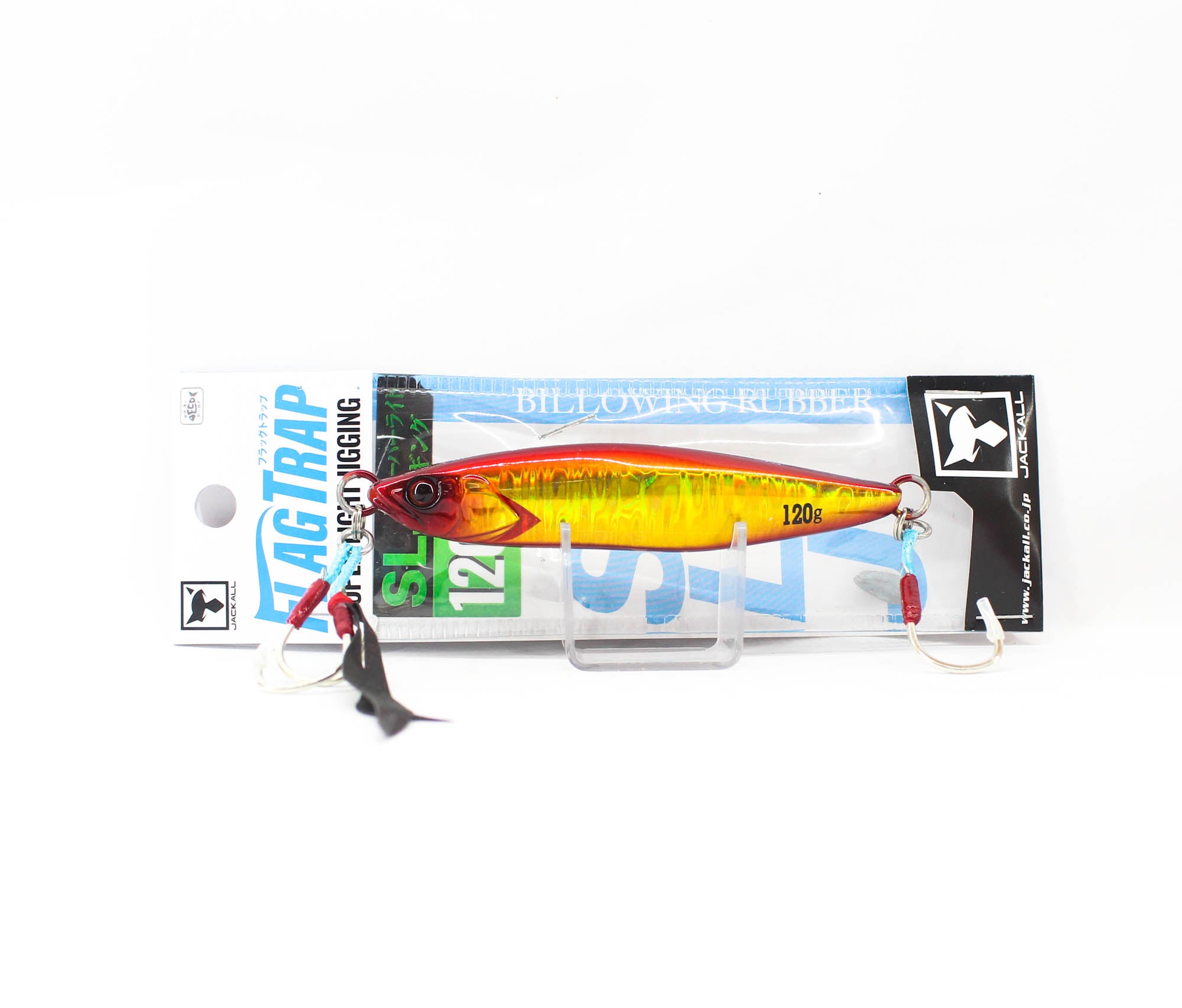 Jackall Metal Jig Flag Trap 120 grams Red Gold (7923)