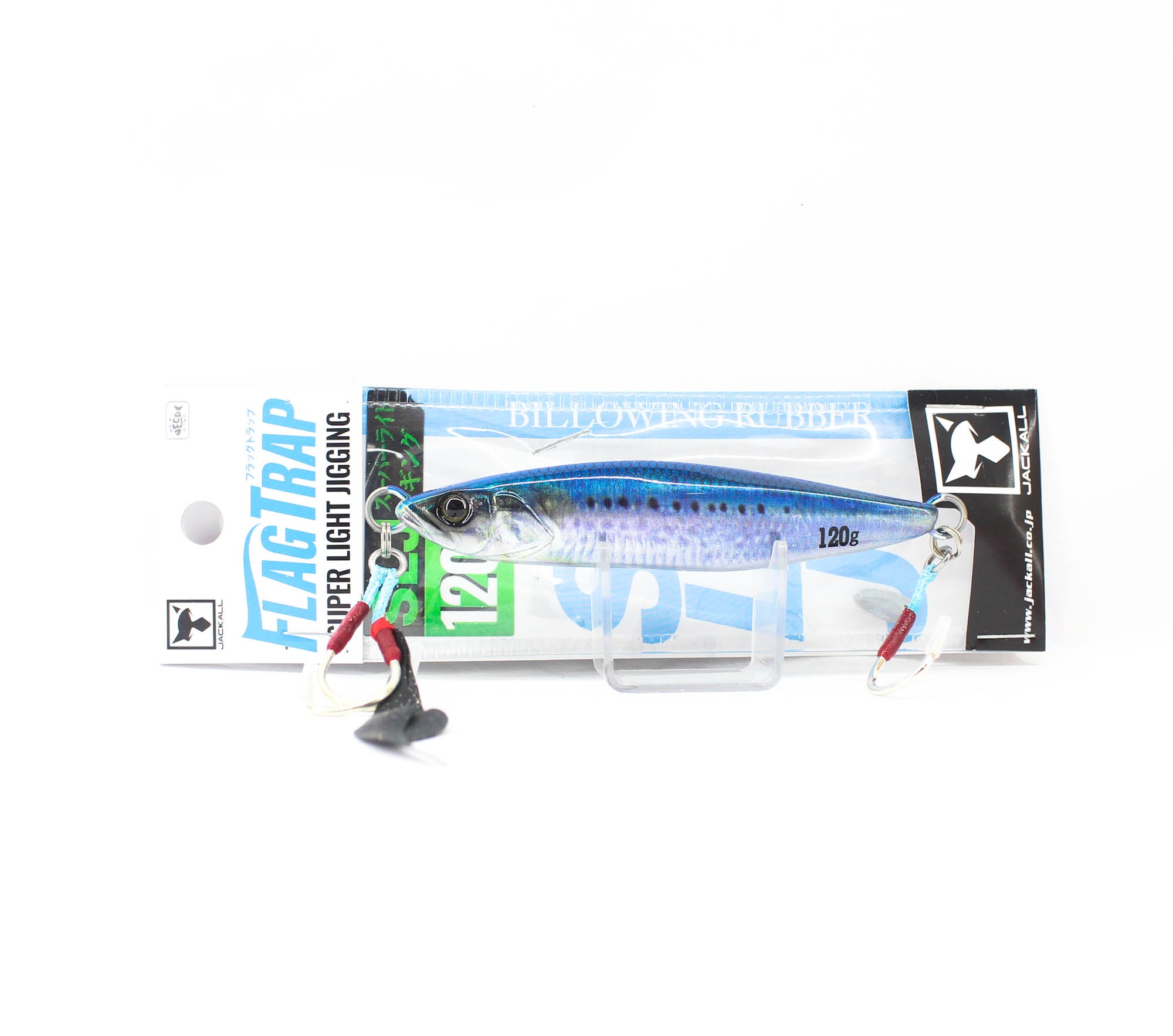 Jackall Metal Jig Flag Trap 120 grams Real Iwashi (7985)