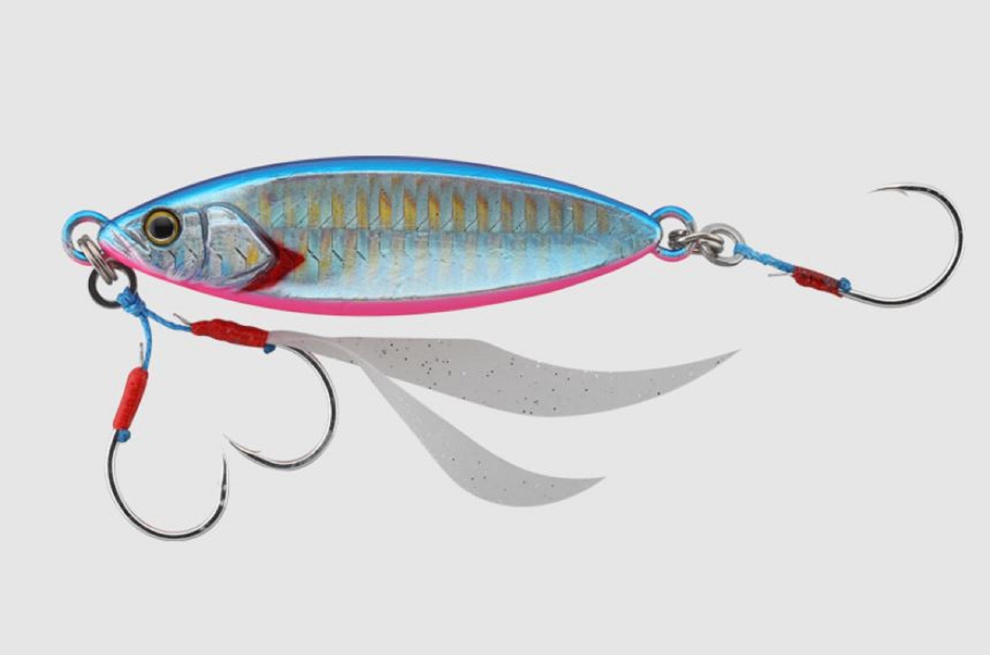 Jackall Metal Jig Flag Trap Leaf 80 grams Blue Pink Border HL (9064)
