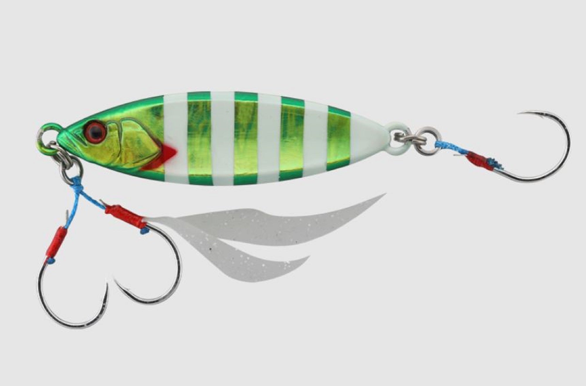 Jackall Metal Jig Flag Trap Leaf 80 grams Glow Stripe Magma Wave HL (9101)