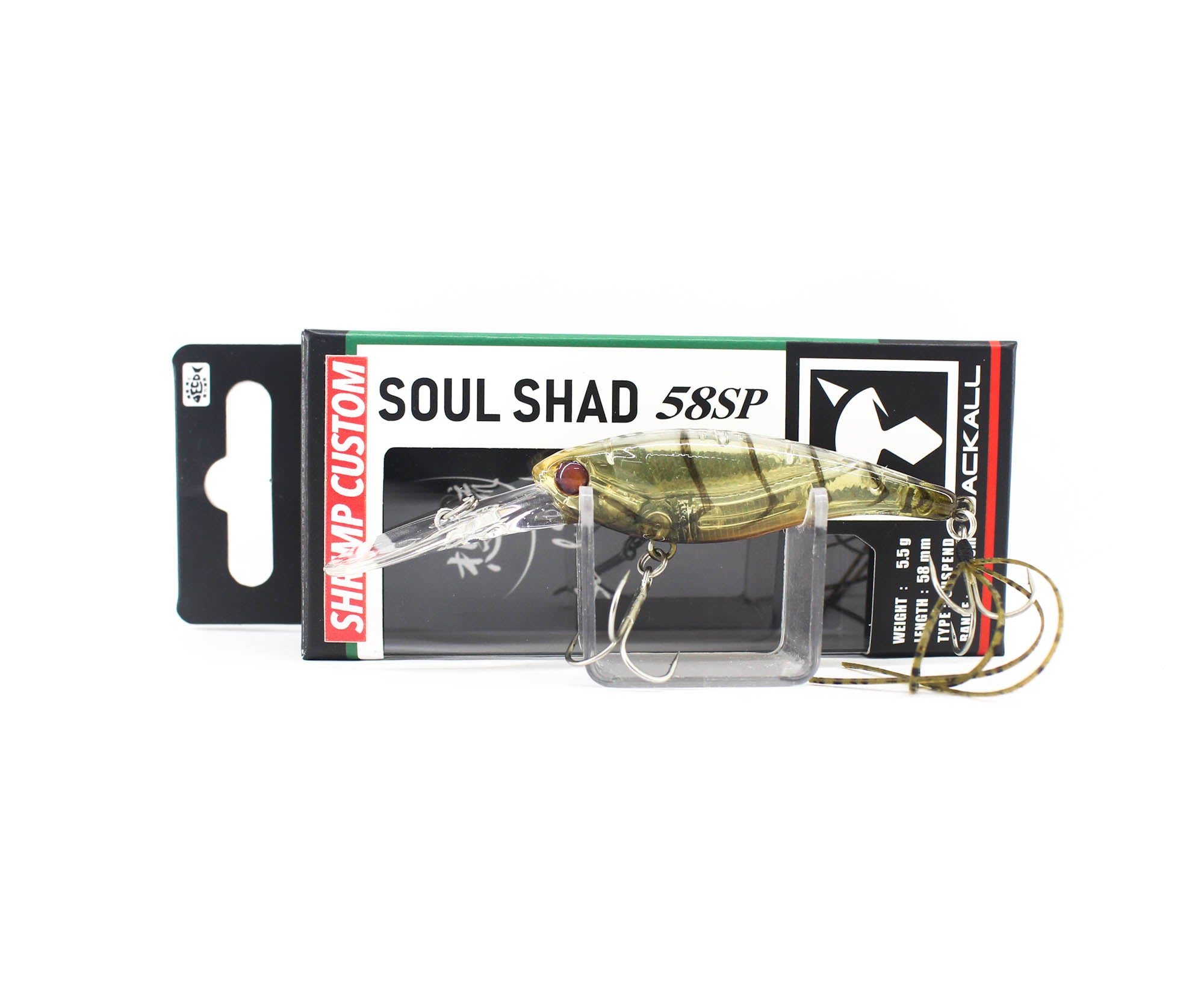 Jackall Soul Shad 58SP Suspend Lure Babataku Gasagasa Shrimp (9538)