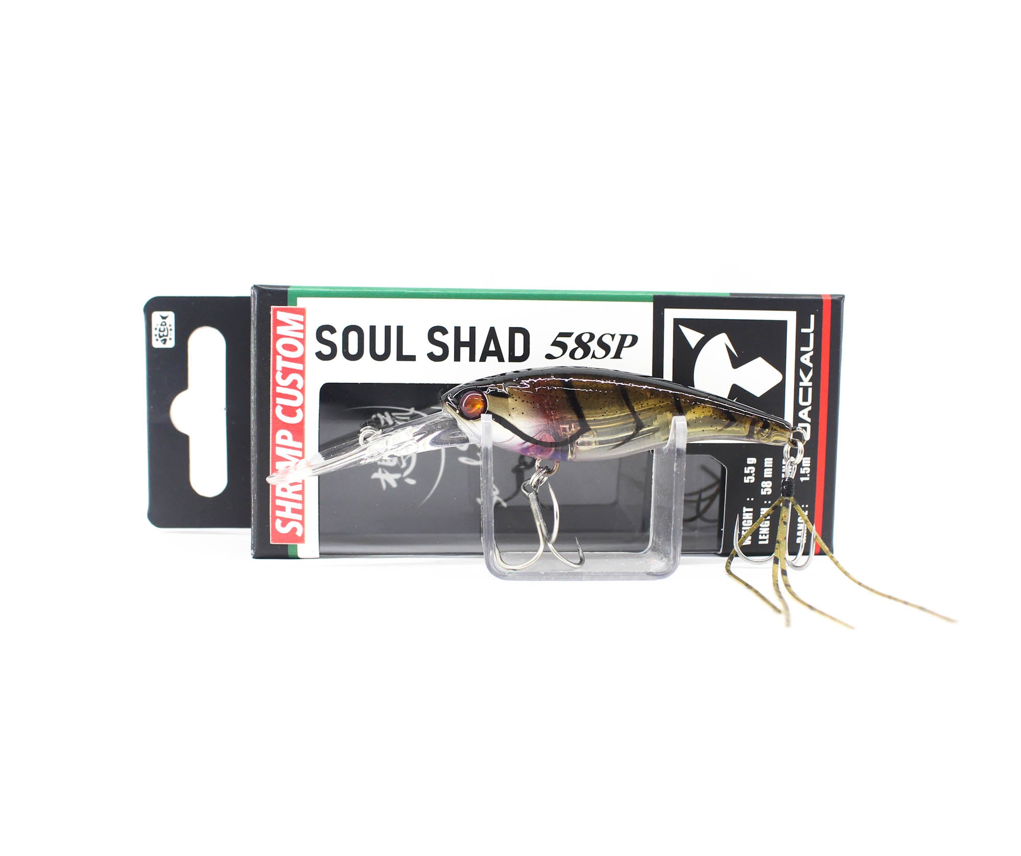 Jackall Soul Shad 58SP Suspend Lure Mamo Shrimp Type II (9545)