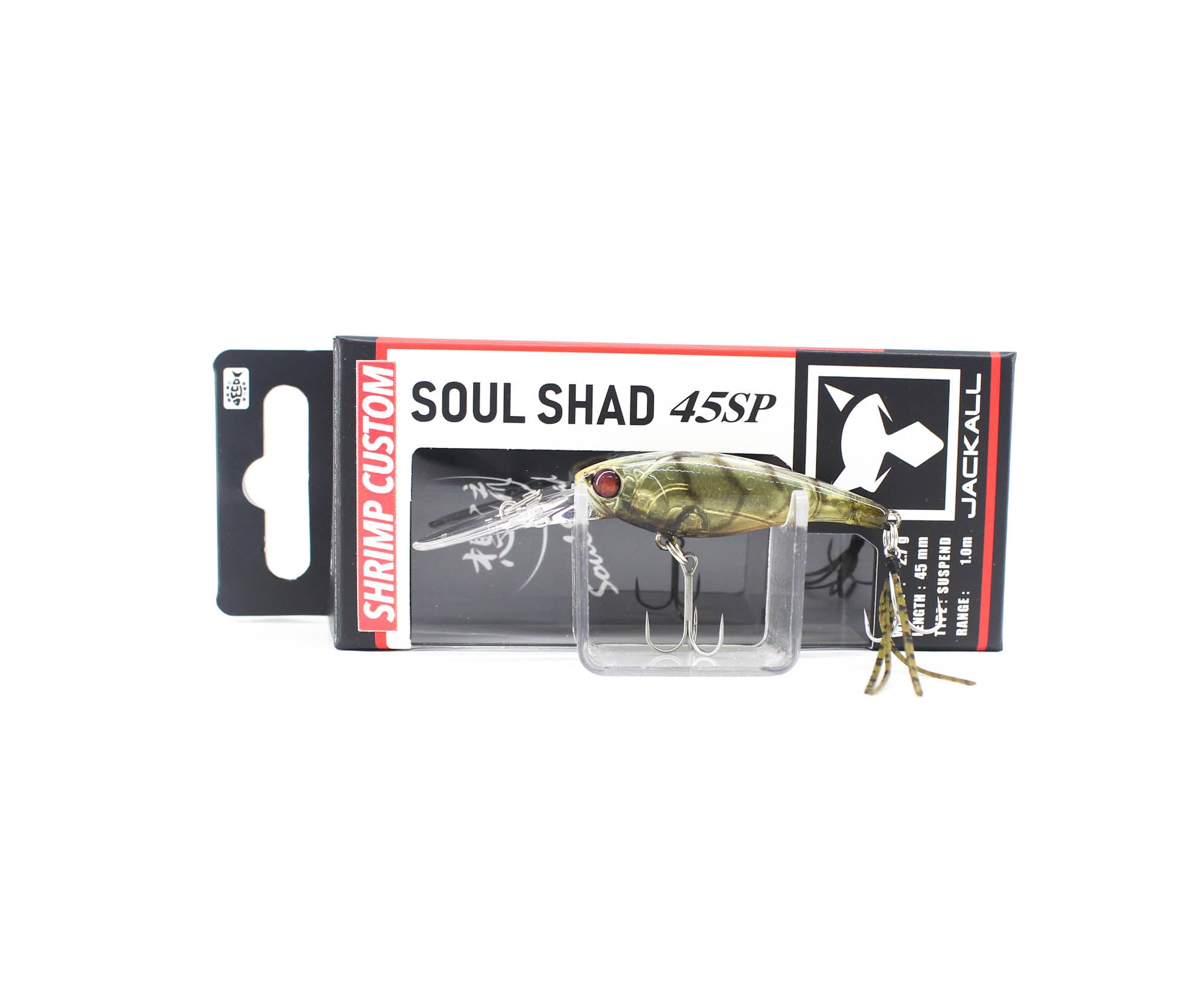 Jackall Soul Shad 45SP Suspend Lure Babataku Gasagasa Shrimp (9620)