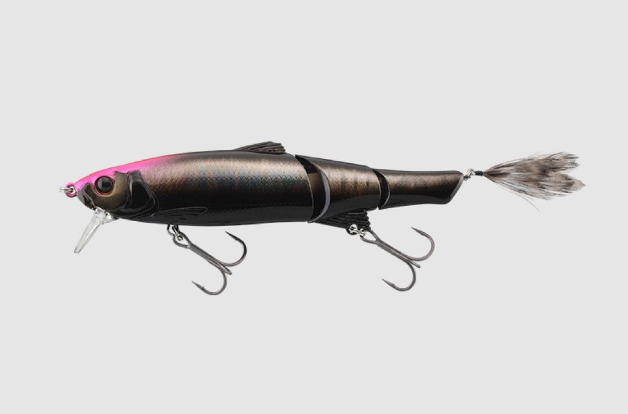 Jackall Mikey Sleek 115 SR Floating Lure Pink Head Aurora Black (0350)