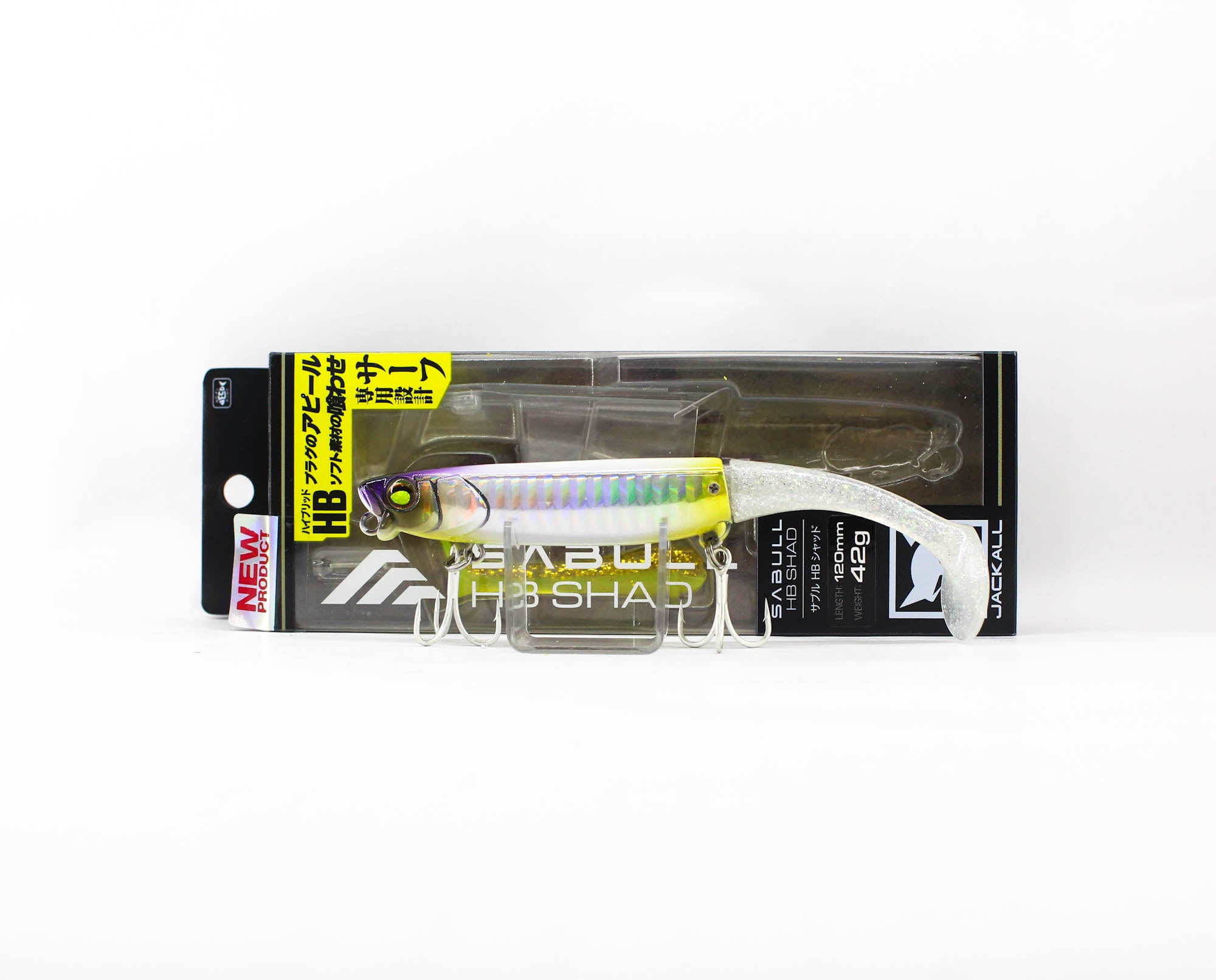 Jackall Sabull HB Shad 42 grams 120 mm Sinking Lure UV Shirogisu (0879)
