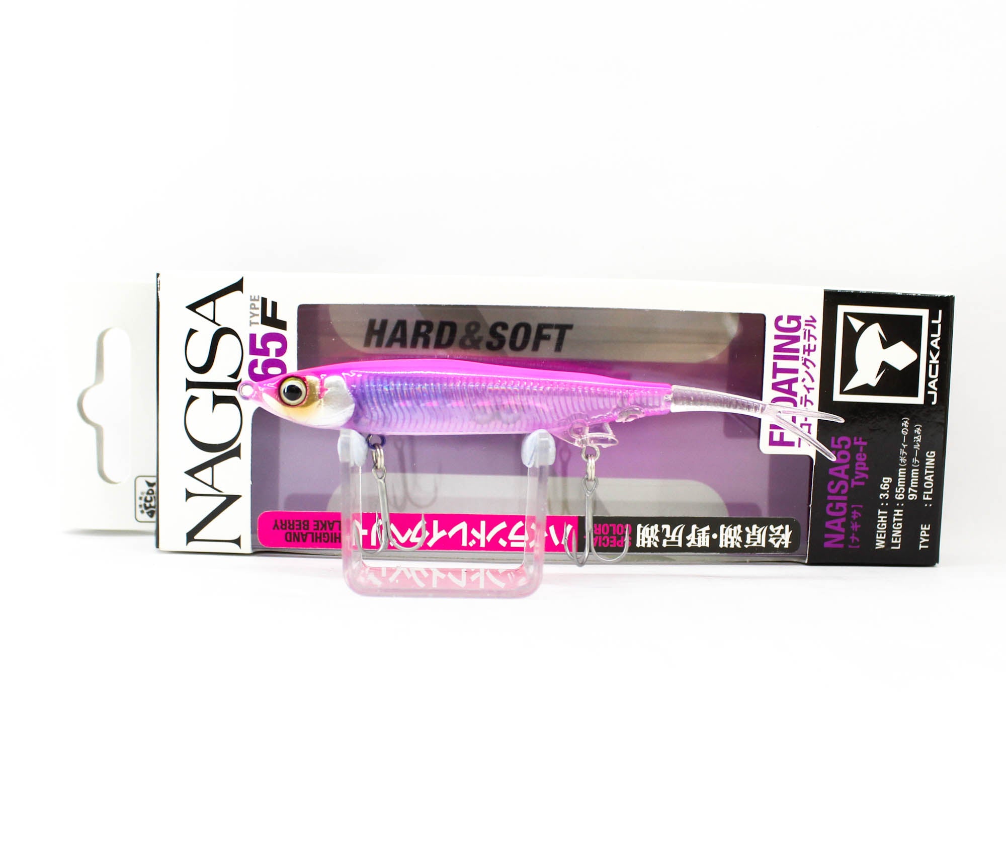 Jackall Nagisa 65F Floating Lure Highland Lake Berry (3986)