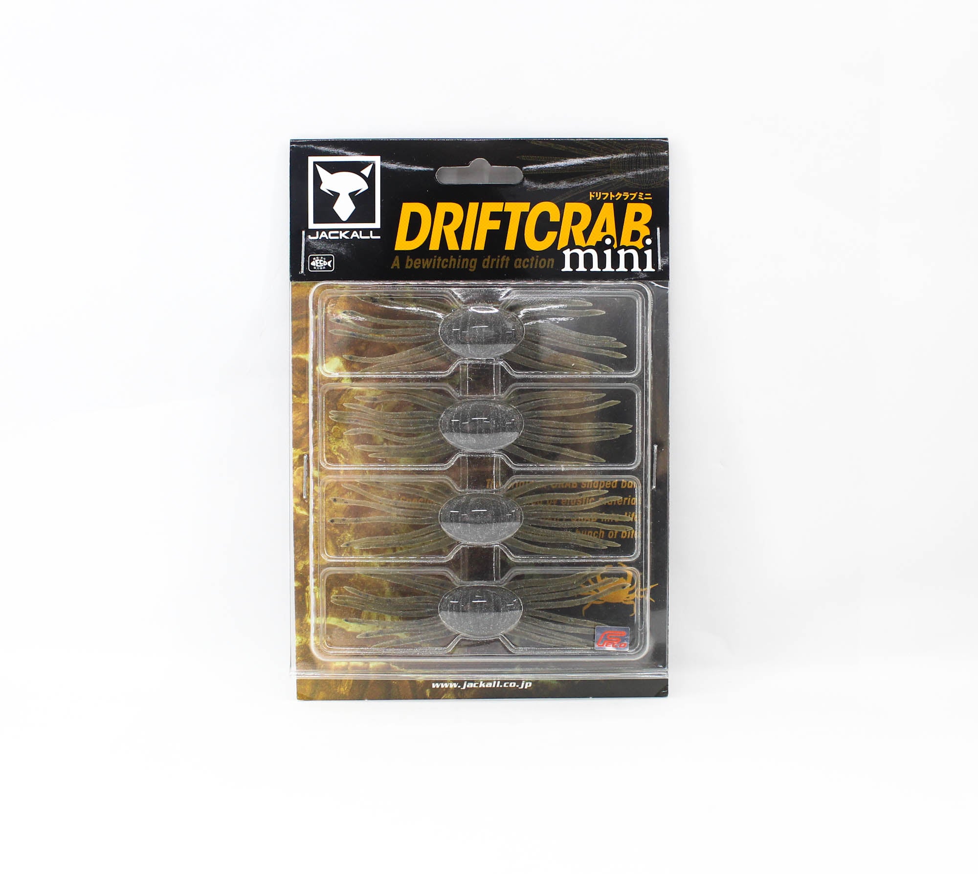 Jackall Soft Lure Drift Crab Mini 85 mm x 25 mm Green Pumpkin Pepper (4150)