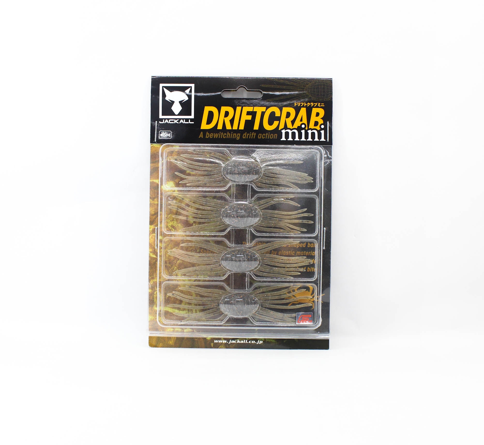 Jackall Soft Lure Drift Crab Mini 85 mm x 25 mm Hiyake Suji Shrimp (4198)