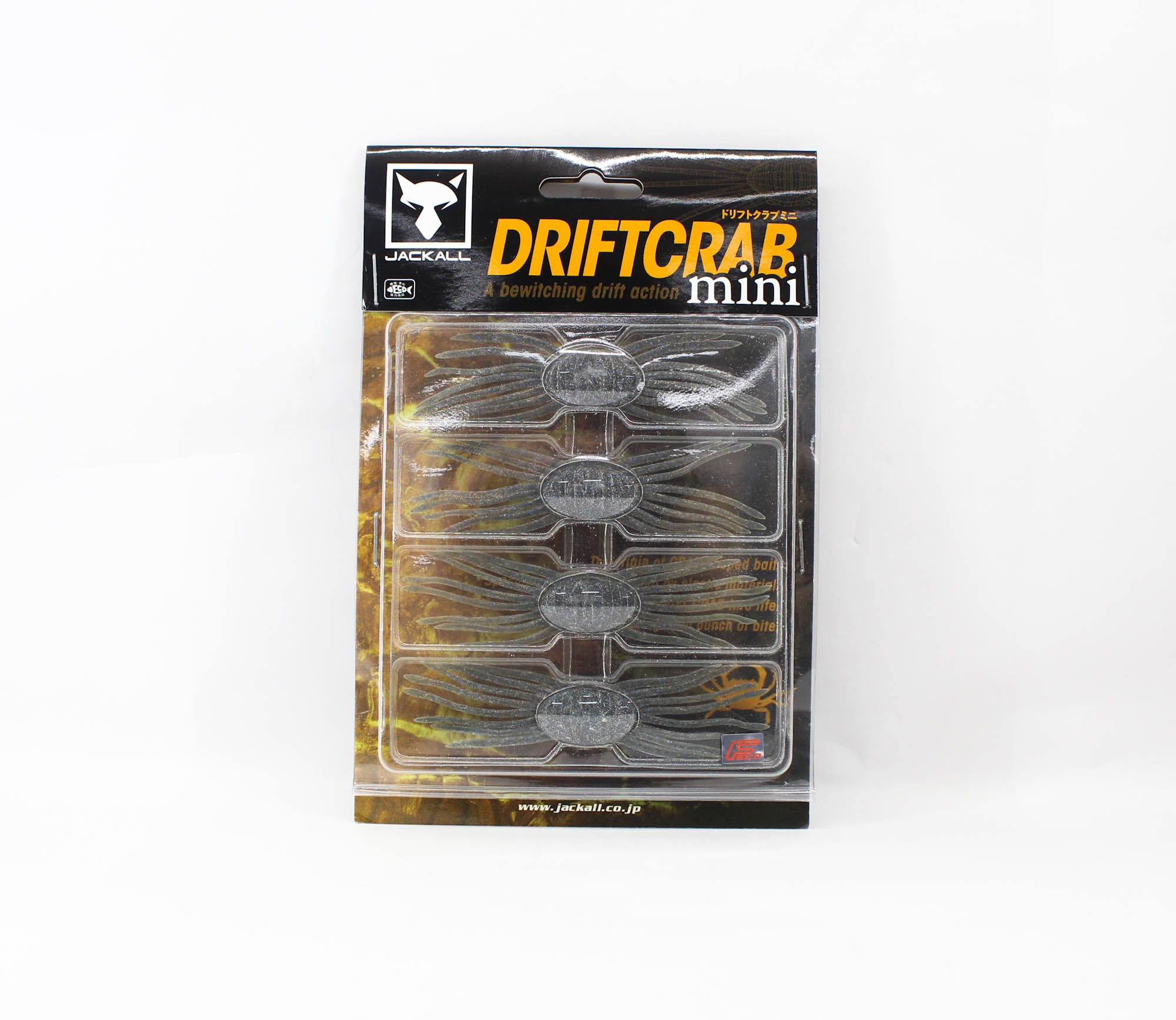 Jackall Soft Lure Drift Crab Mini 85 mm x 25 mm Green Pumpkin Blue (4228)