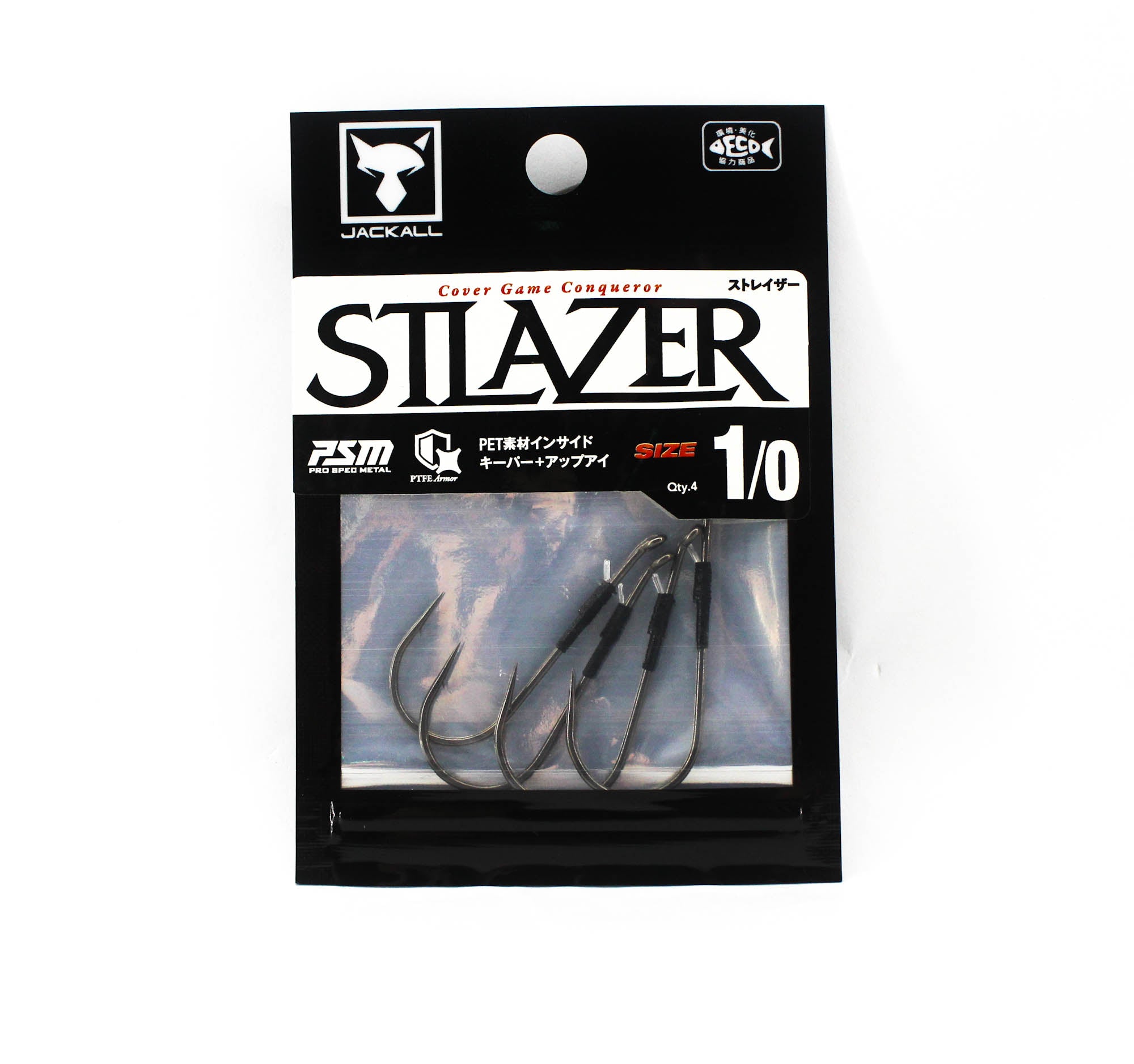 Jackall Hooks Stlazer 4 Per Pack Size 1/0 (4761)