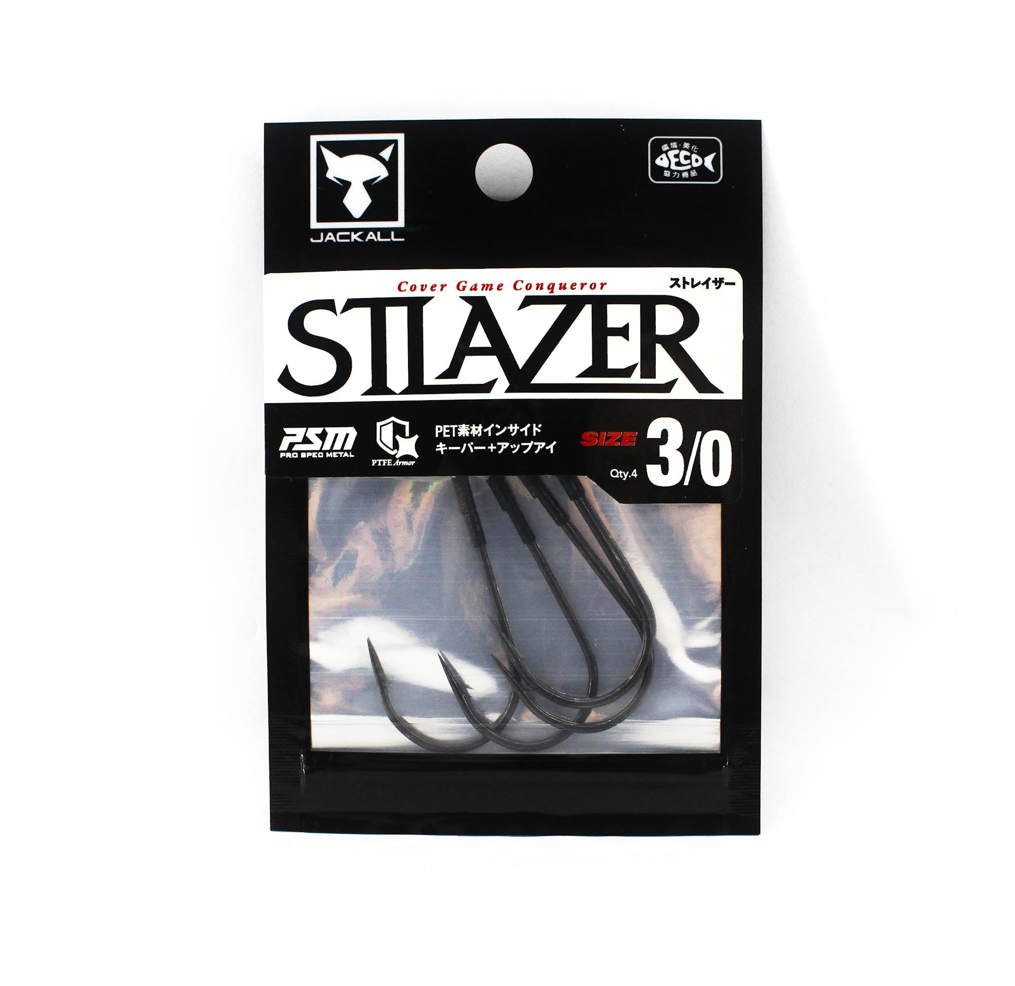 Jackall Hooks Stlazer 4 Per Pack Size 3/0 (4785)