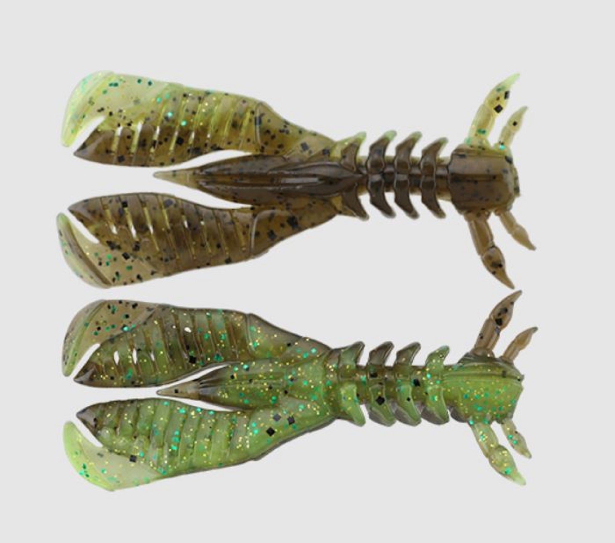 Jackall Soft Lure Bleeker Slit Craw 2.2 Inches Green Pumpkin Chart (5331)