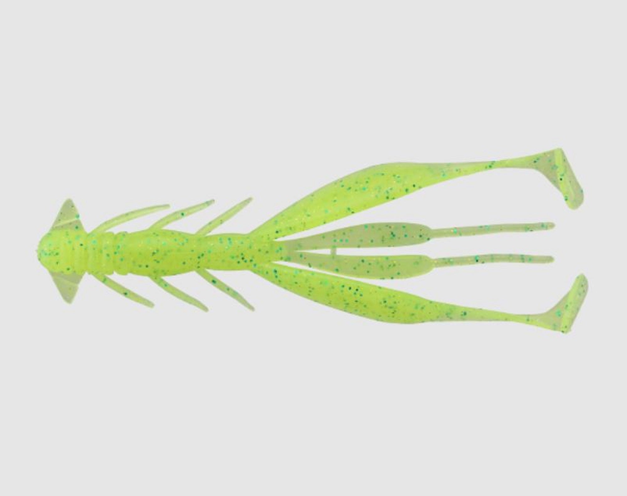 Jackall Soft Lure Jimmy Shrimp 3.8 Inches Lime Chart (7816)