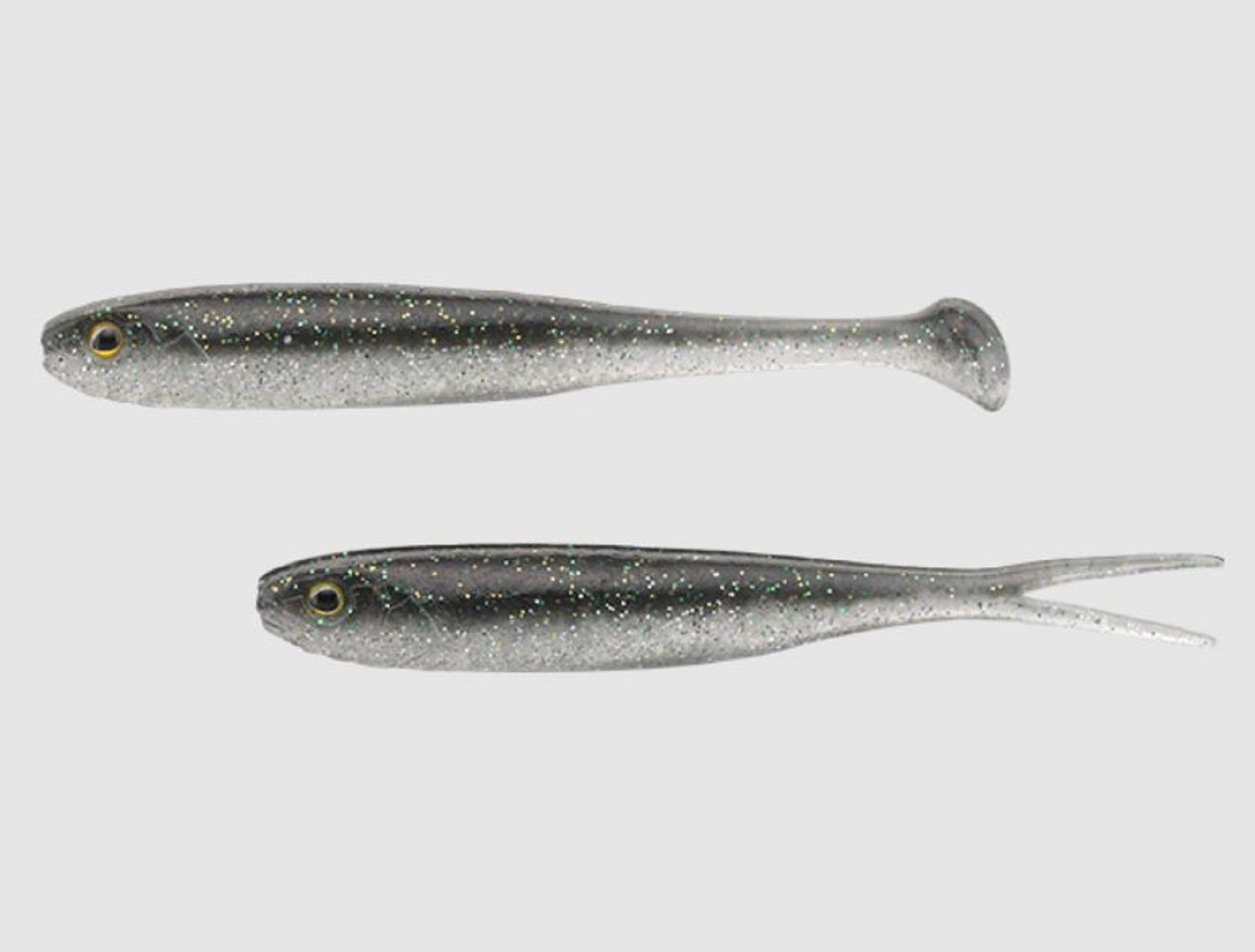 Jackall Soft Lure Peaceton Shad 2.8 Inches Dark Thunder Clear Silver (7922)