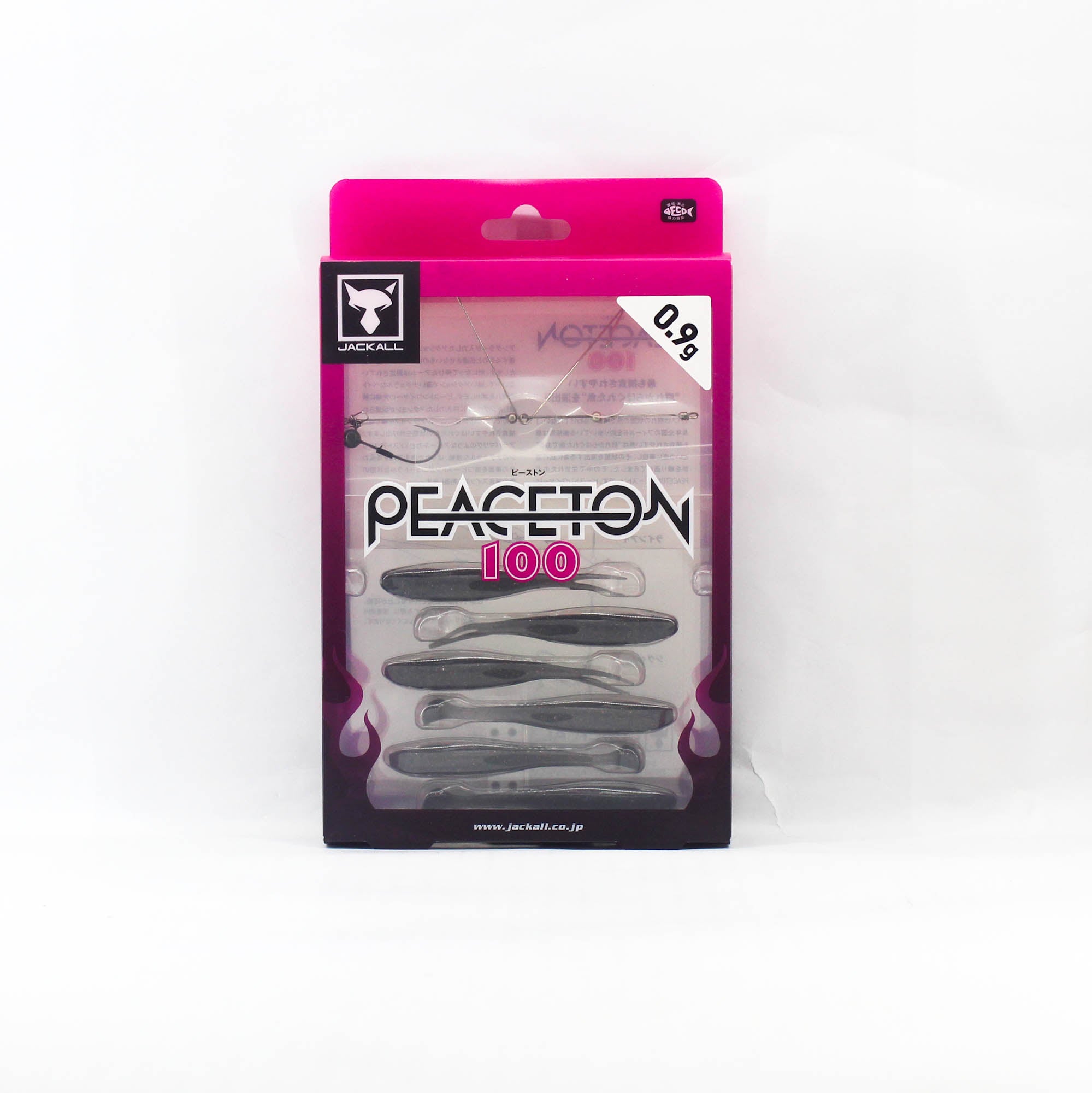 Jackall Soft Lure Peaceton 100mm 0.9 grams Maruhata Silhouette Shad (8271)
