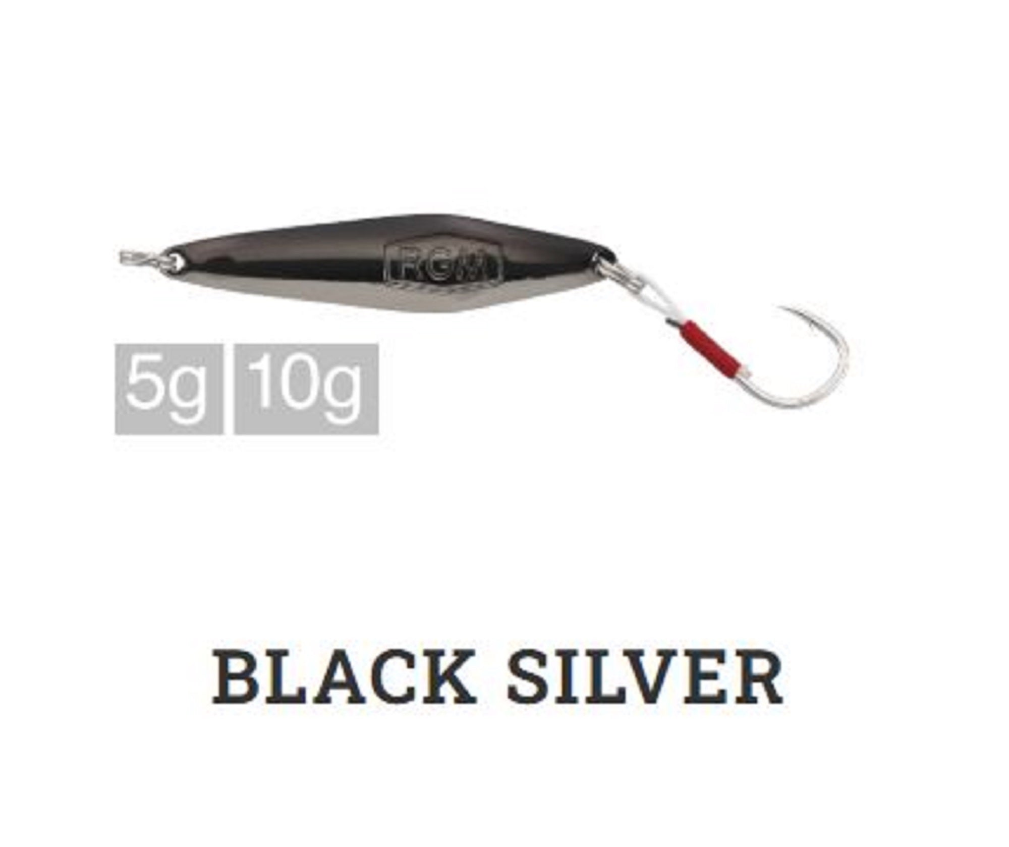 Jackall RGM Spoon Saya 5 grams Black Silver (9803)