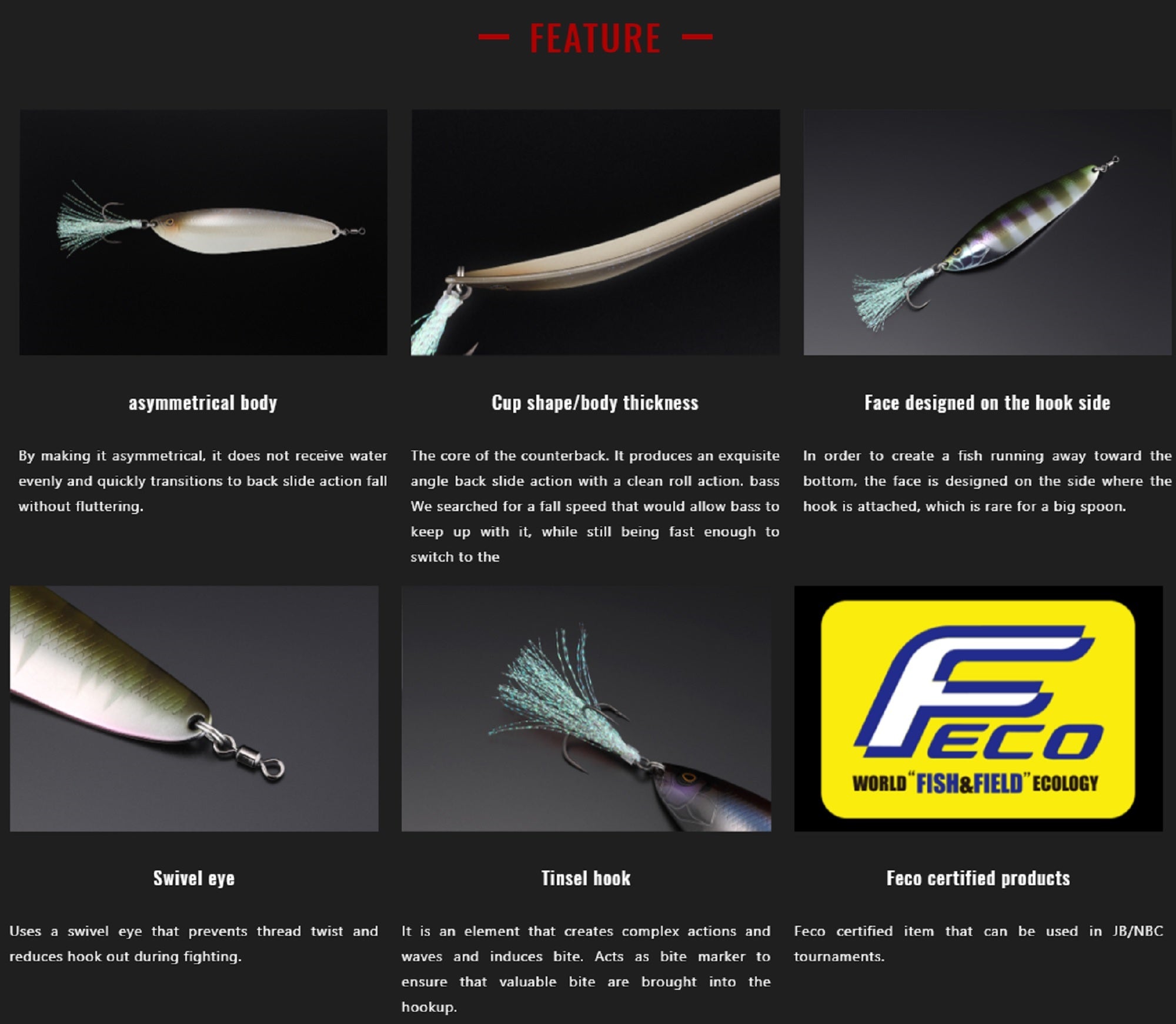 Jackall Spoon Counter Back 38 grams Sinking Lure Bluegill (9872)