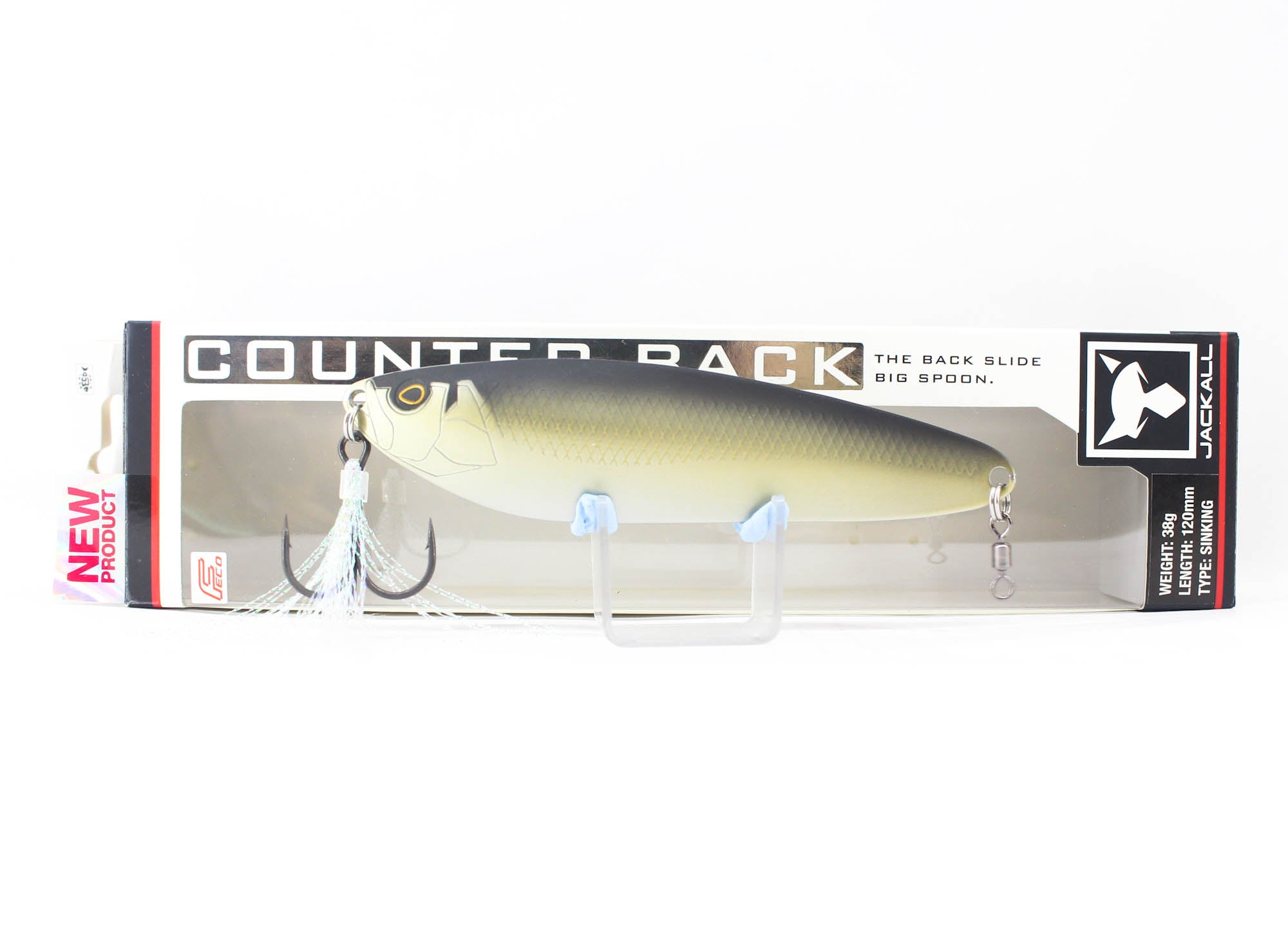 Jackall Spoon Counter Back 38 grams Sinking Lure Mat Gold Shad (9940)