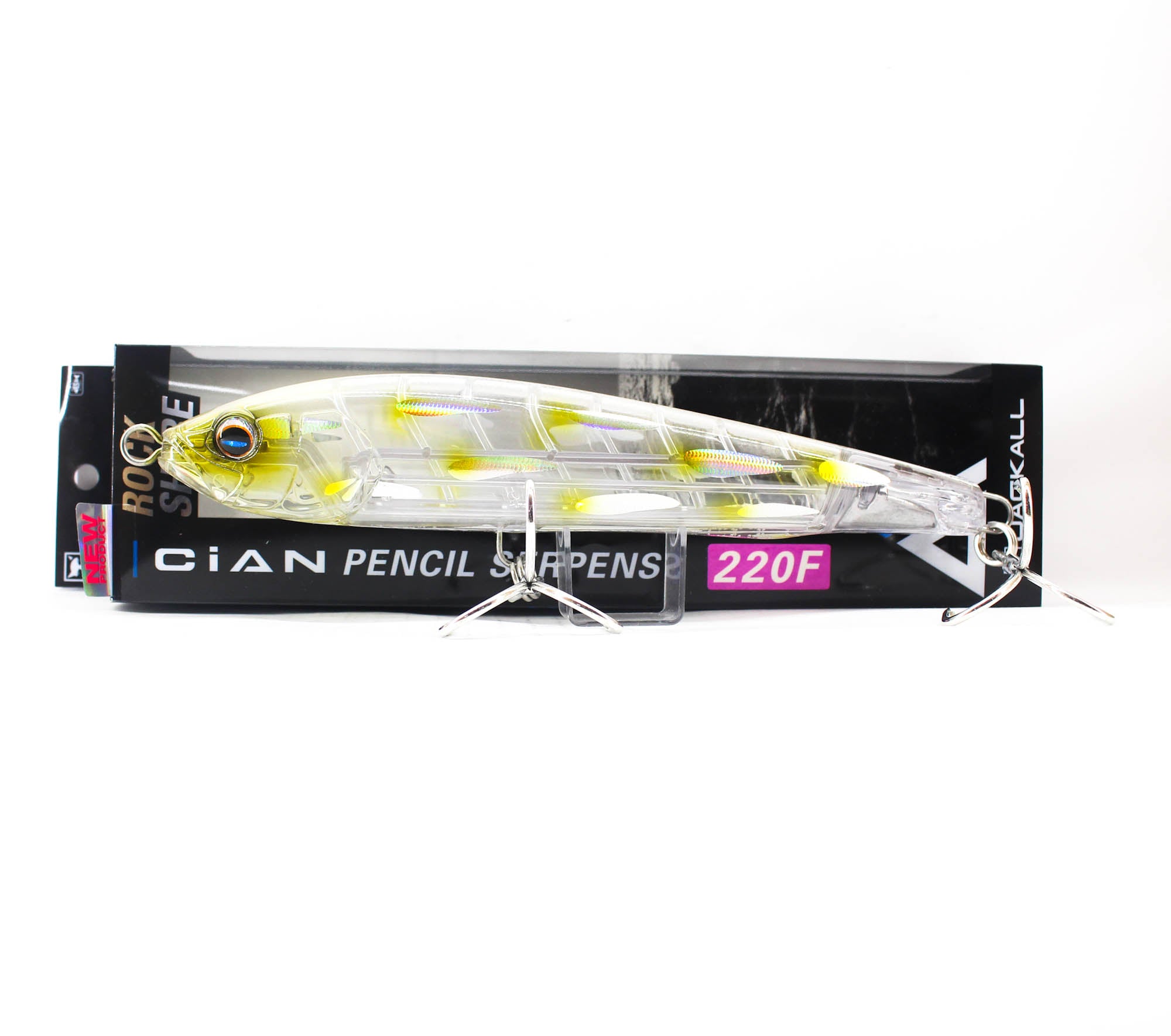 Jackall Cian Pencil Serpens 220F 108G Floating Lure Micro Clear (0243)