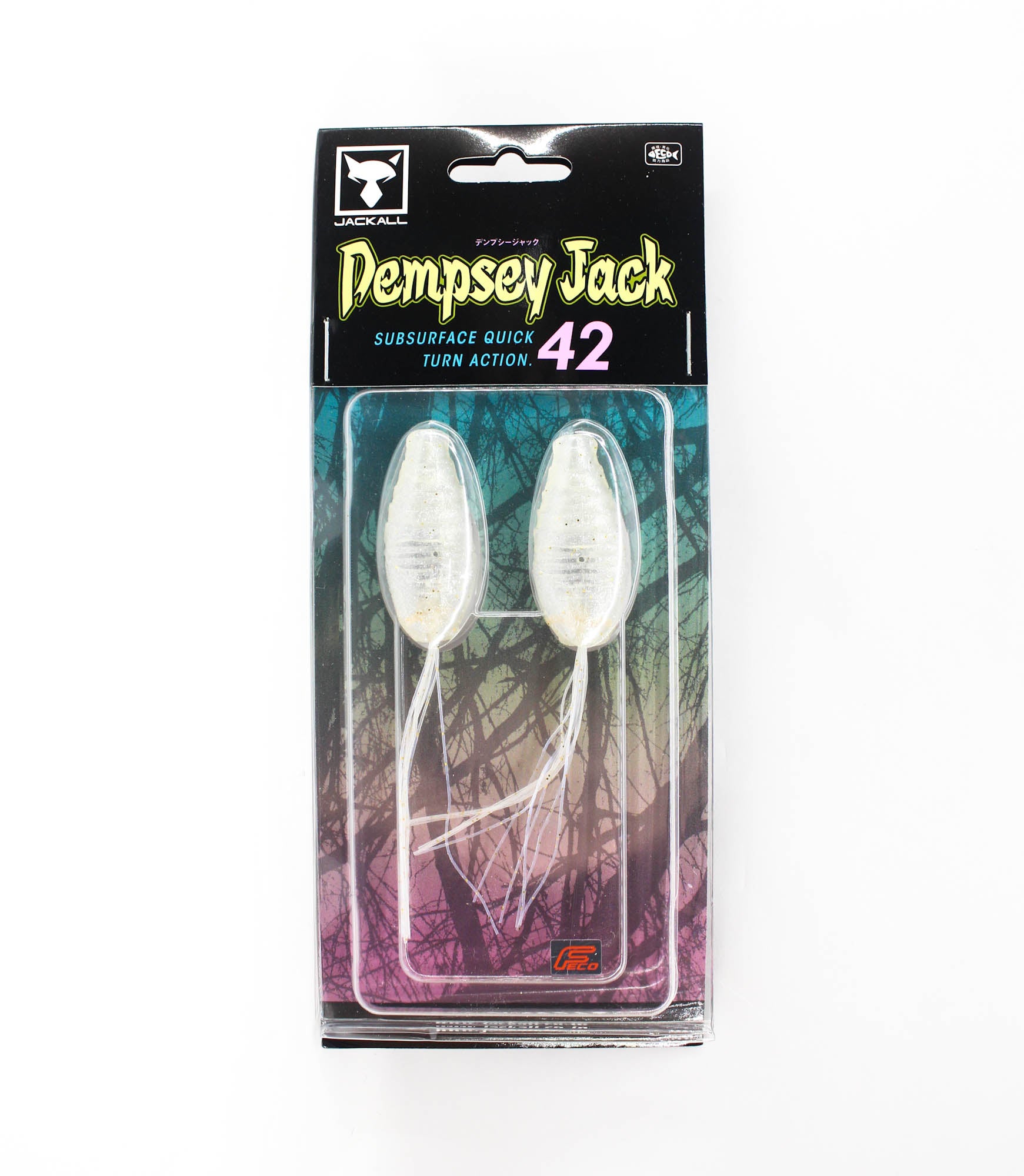 Jackall Soft Lure Dempsey Jack 42mm Flash Pearl Shad (1318)