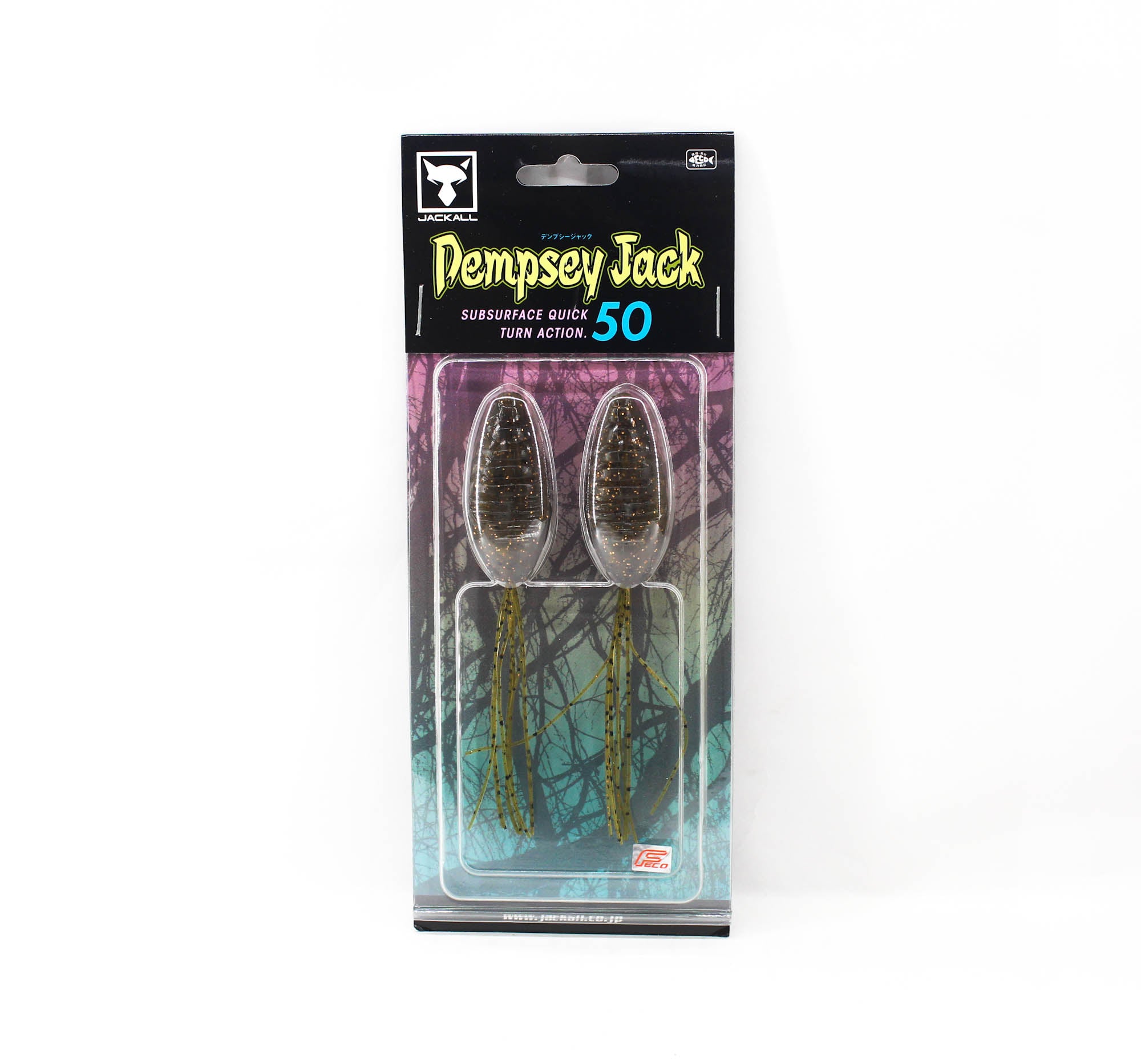 Jackall Soft Lure Dempsey Jack 50mm Hiyake Suji Shrimp (1349)