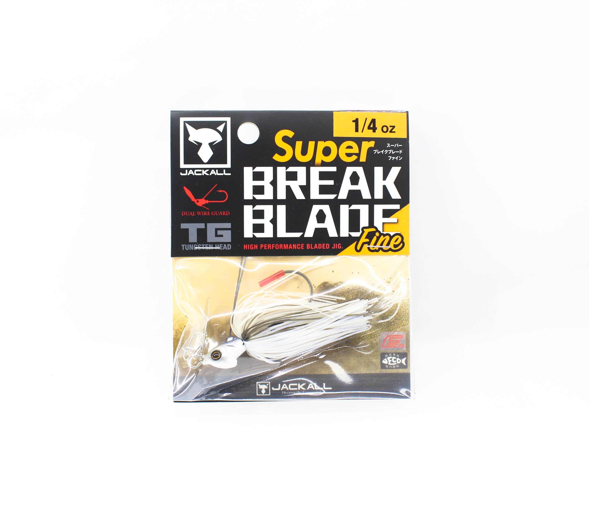 Jackall Super Break B Fine 1/4 oz Sinking Lure Super White (1615)
