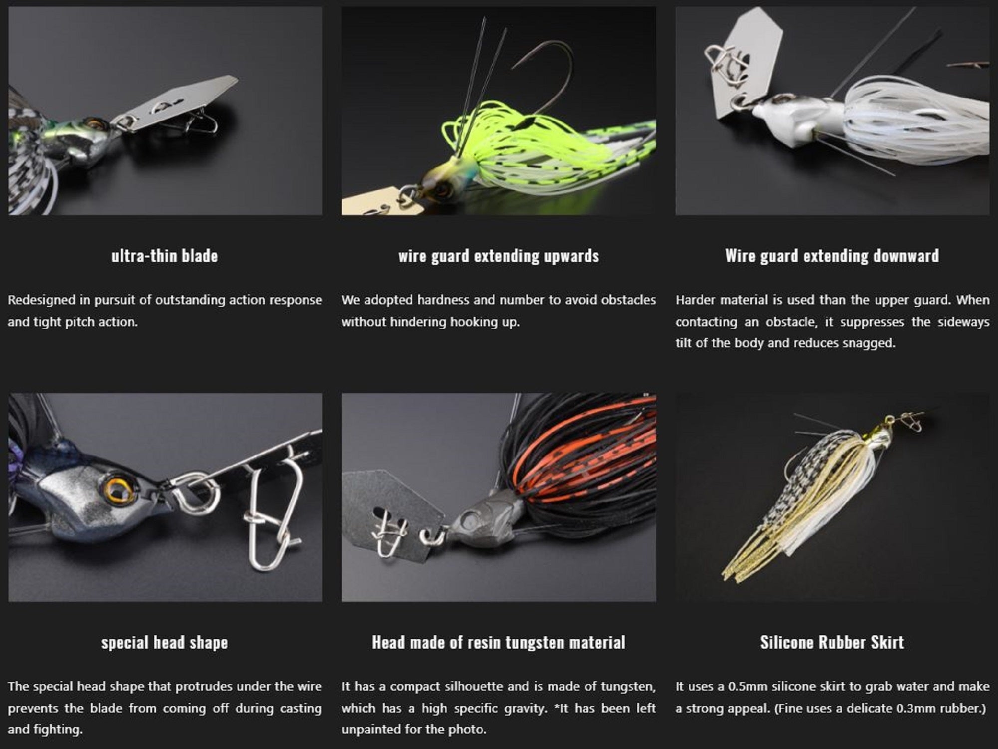 Jackall Super Break B 3/8 oz Sinking Lure Chart Back Pearl (2001)