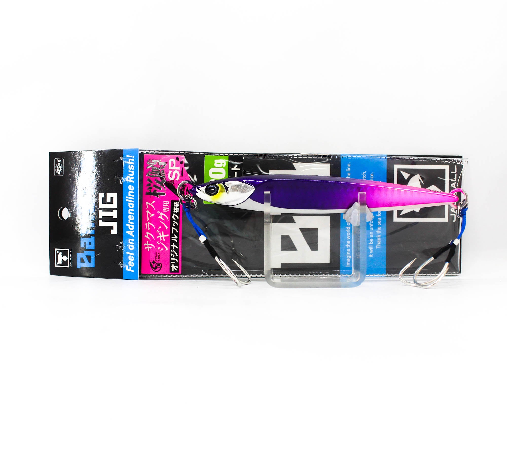 Jackall Metal Jig Bambluz Short 120 grams Sakura Purple Pink Glow (2551)