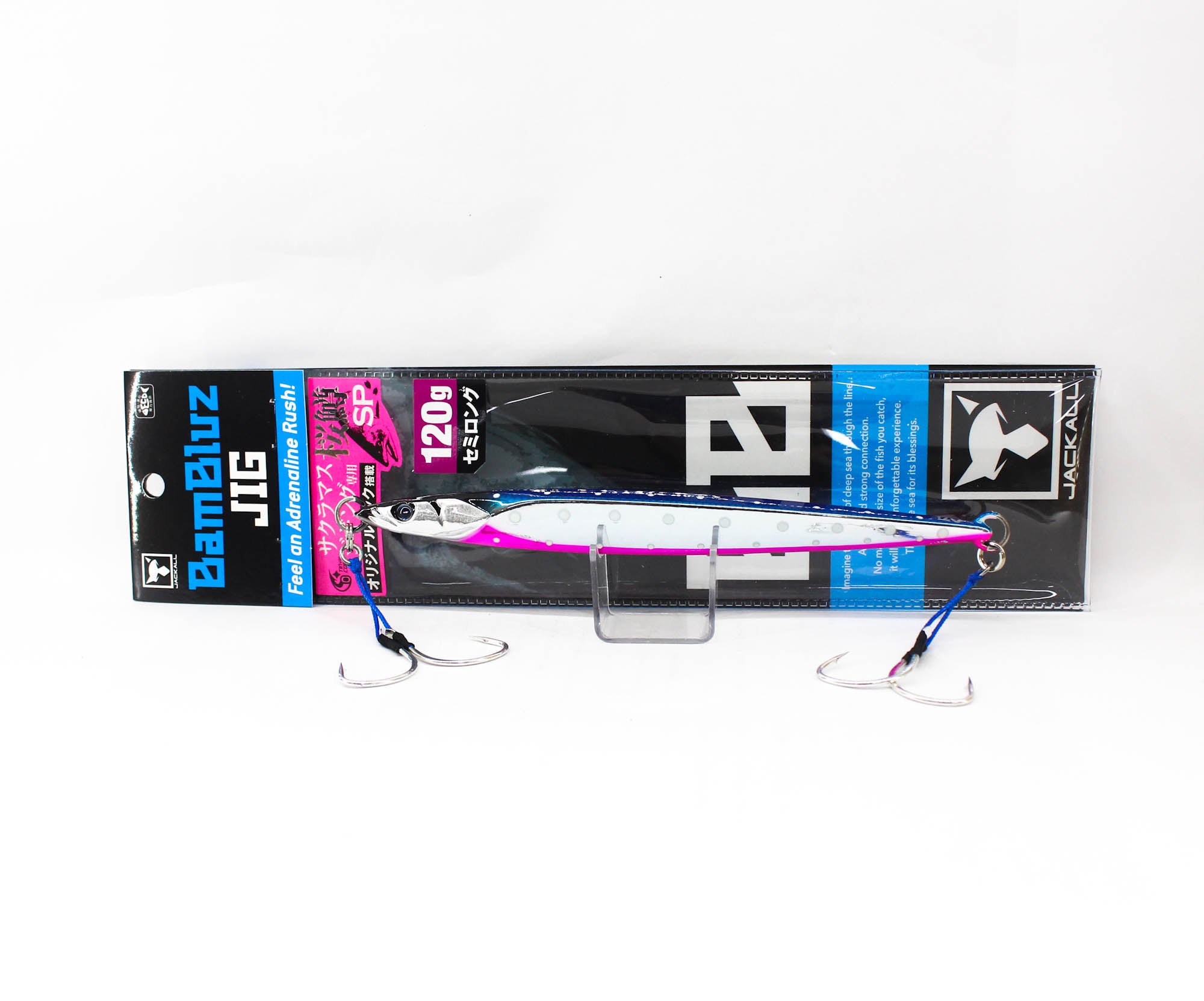 Jackall Metal Jig Bambluz Semi Long Sakuramasu 120 grams B Pink Glow (2605)