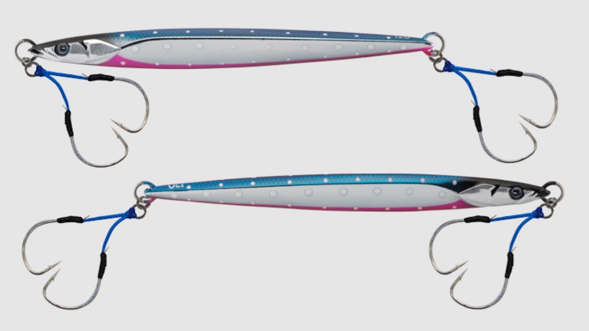 Jackall Metal Jig Bambluz Semi Long 150 grams Blue Pink Glow Dot (2629)