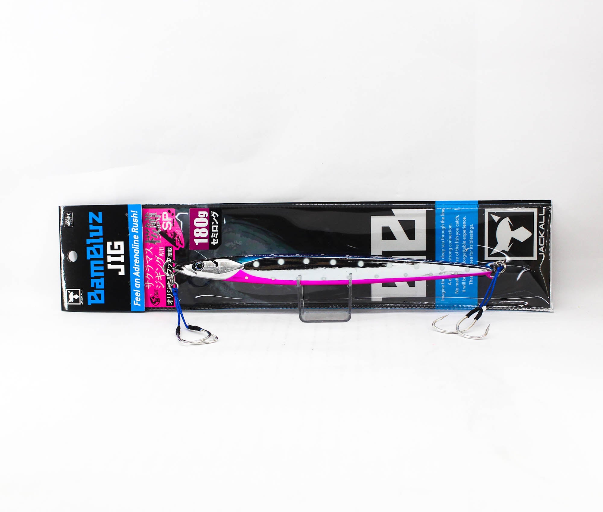 Jackall Metal Jig Bambluz Semi Long 180 grams B Pink Glow Dot (2643)