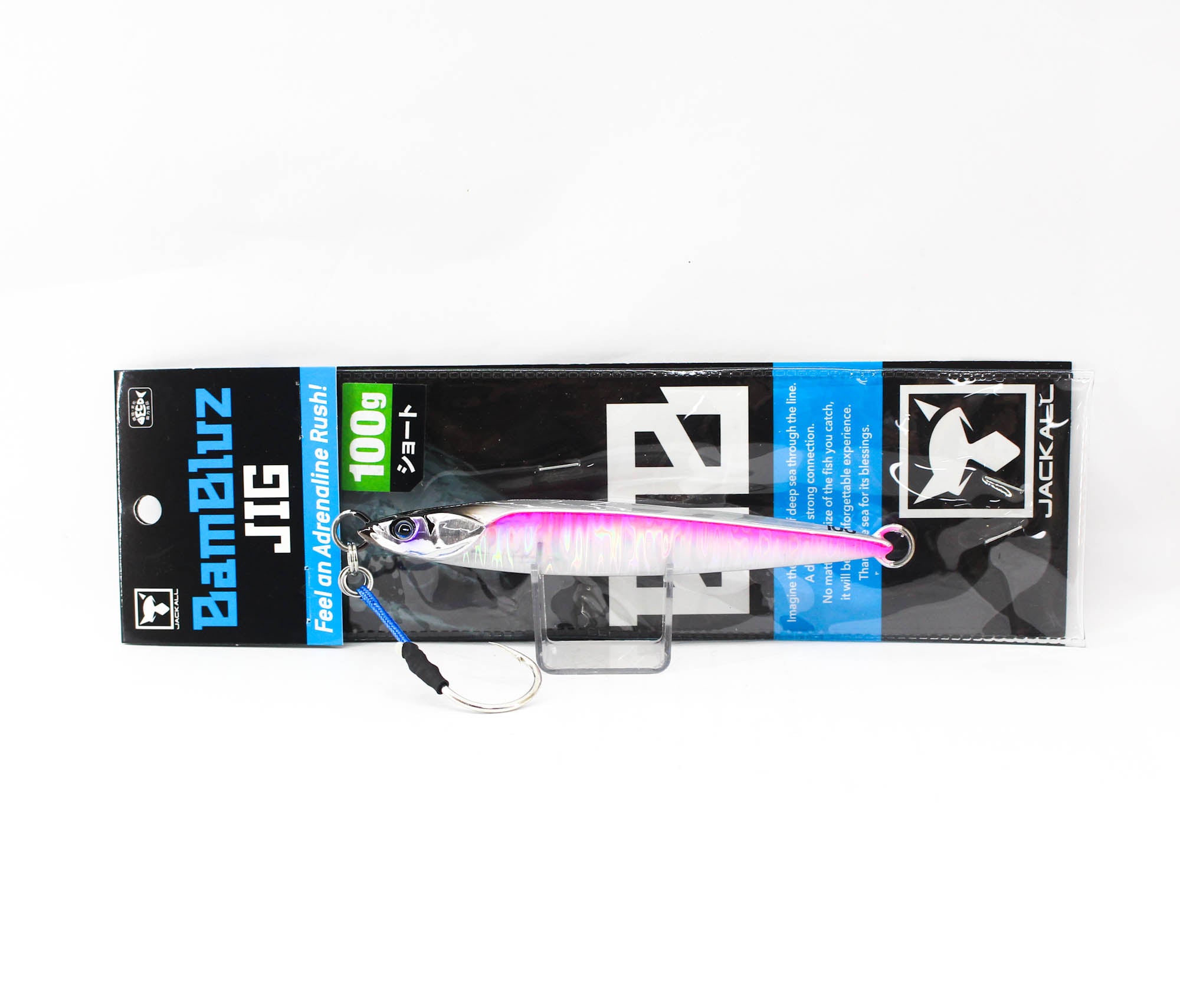 Jackall Metal Jig Bambluz Short 100 grams UV Laserpink (2674)