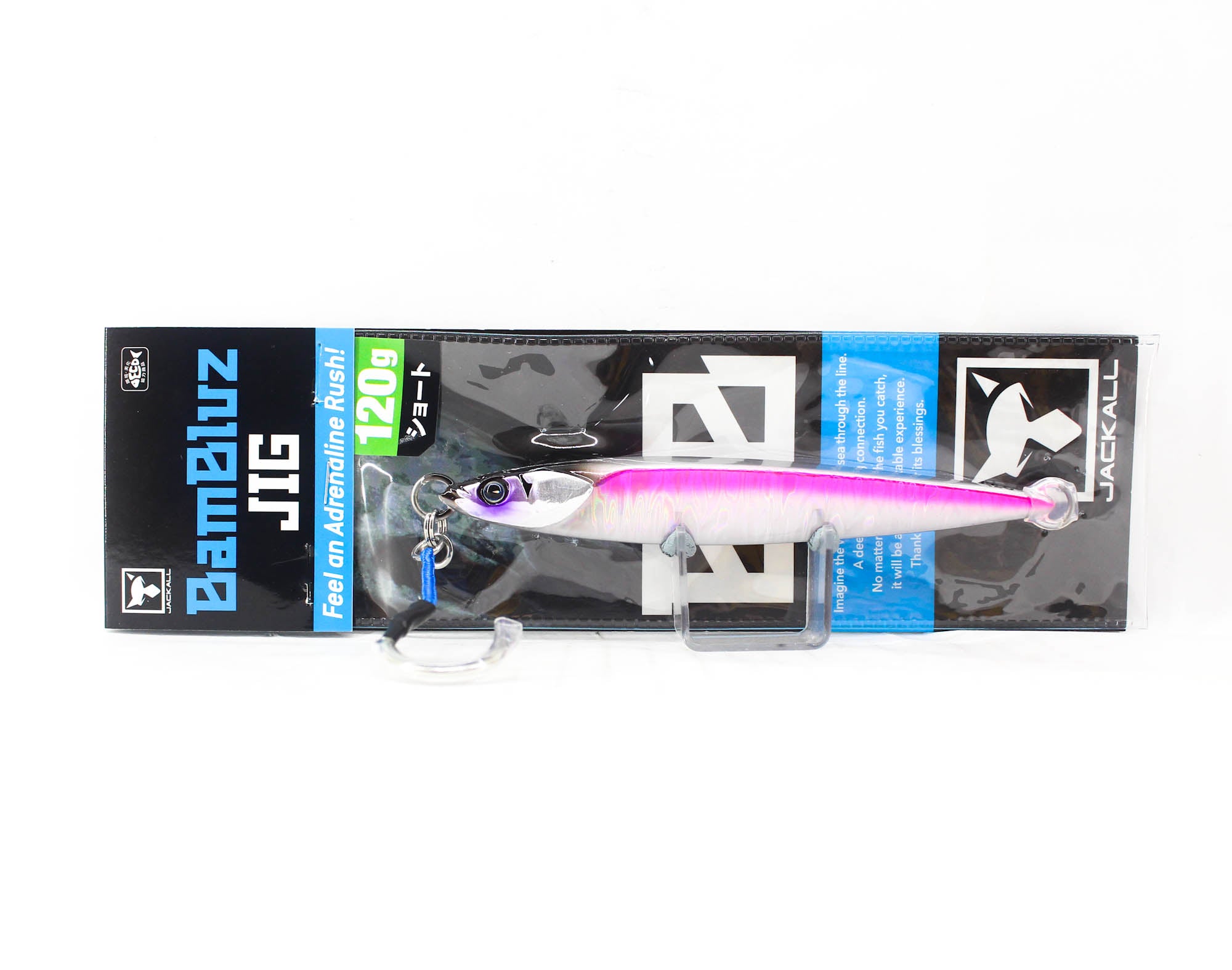 Jackall Metal Jig Bambluz Short 120 grams UV Laser Pink (2704)