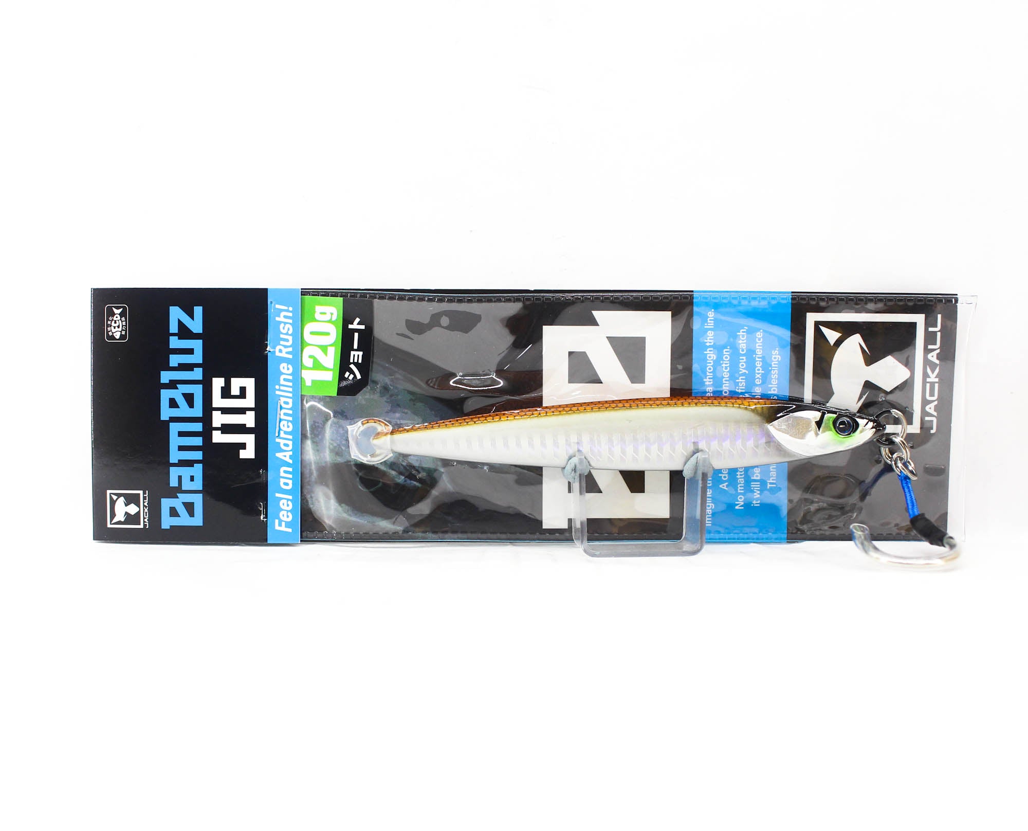Jackall Metal Jig Bambluz Short 120 grams Ikanago Shoulder Glow (2711)