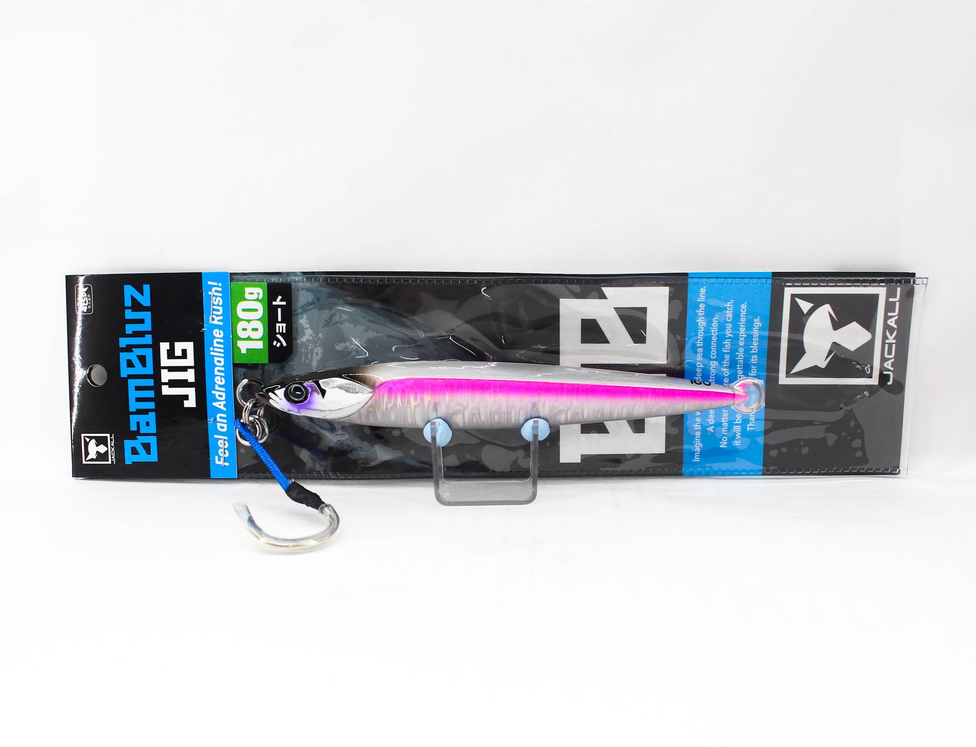 Jackall Metal Jig Bambluz Short 180 grams UV Laserpink (2766)