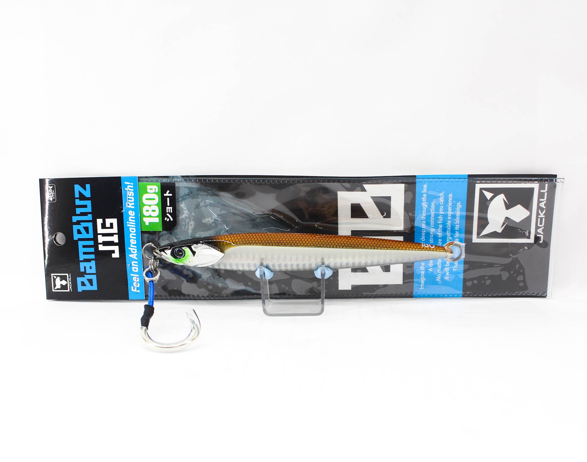Jackall Metal Jig Bambluz Short 180 grams Ikanago Shoulder Glow (2773)