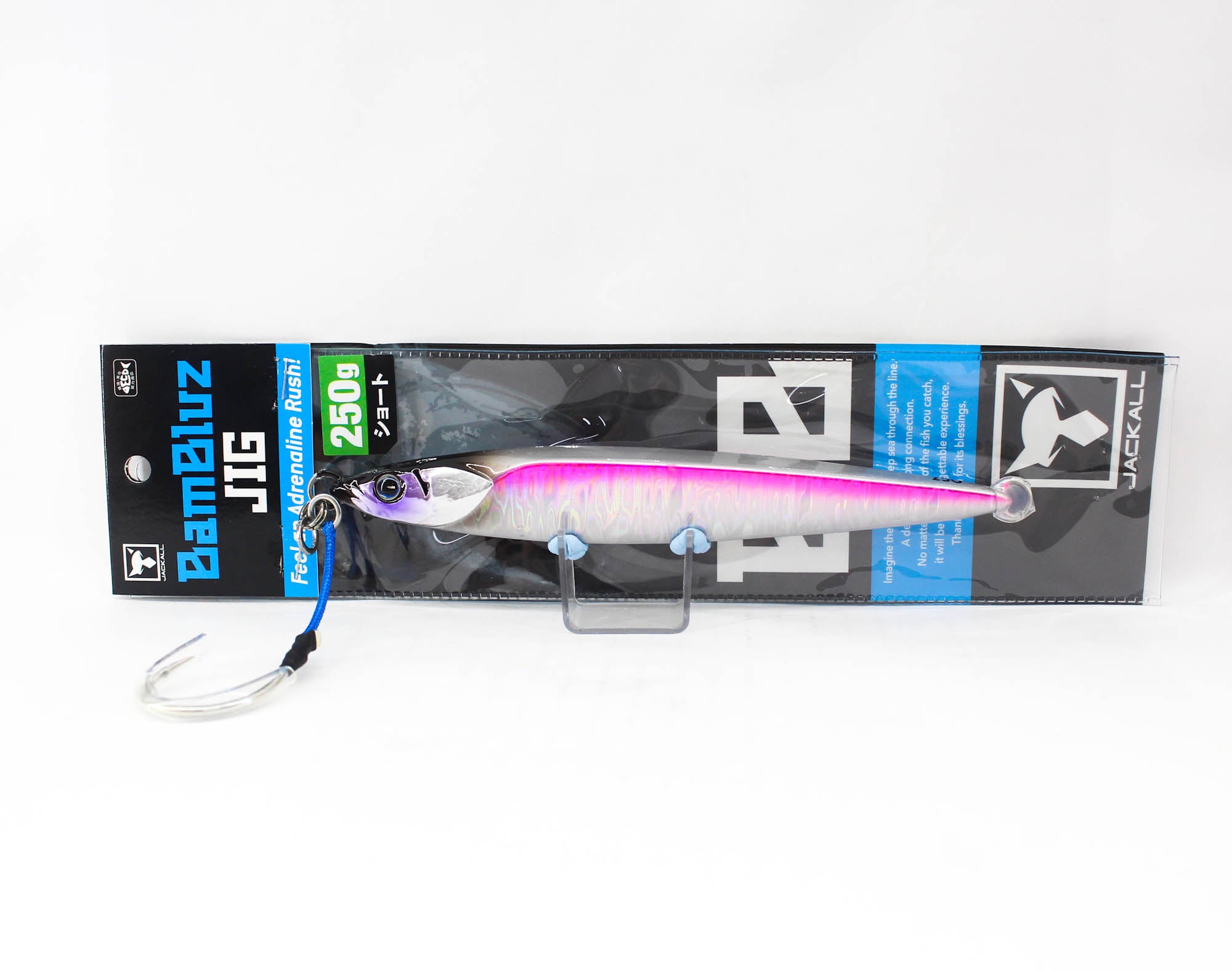 Jackall Metal Jig Bambluz Short 250 grams UV Laserpink (2827)
