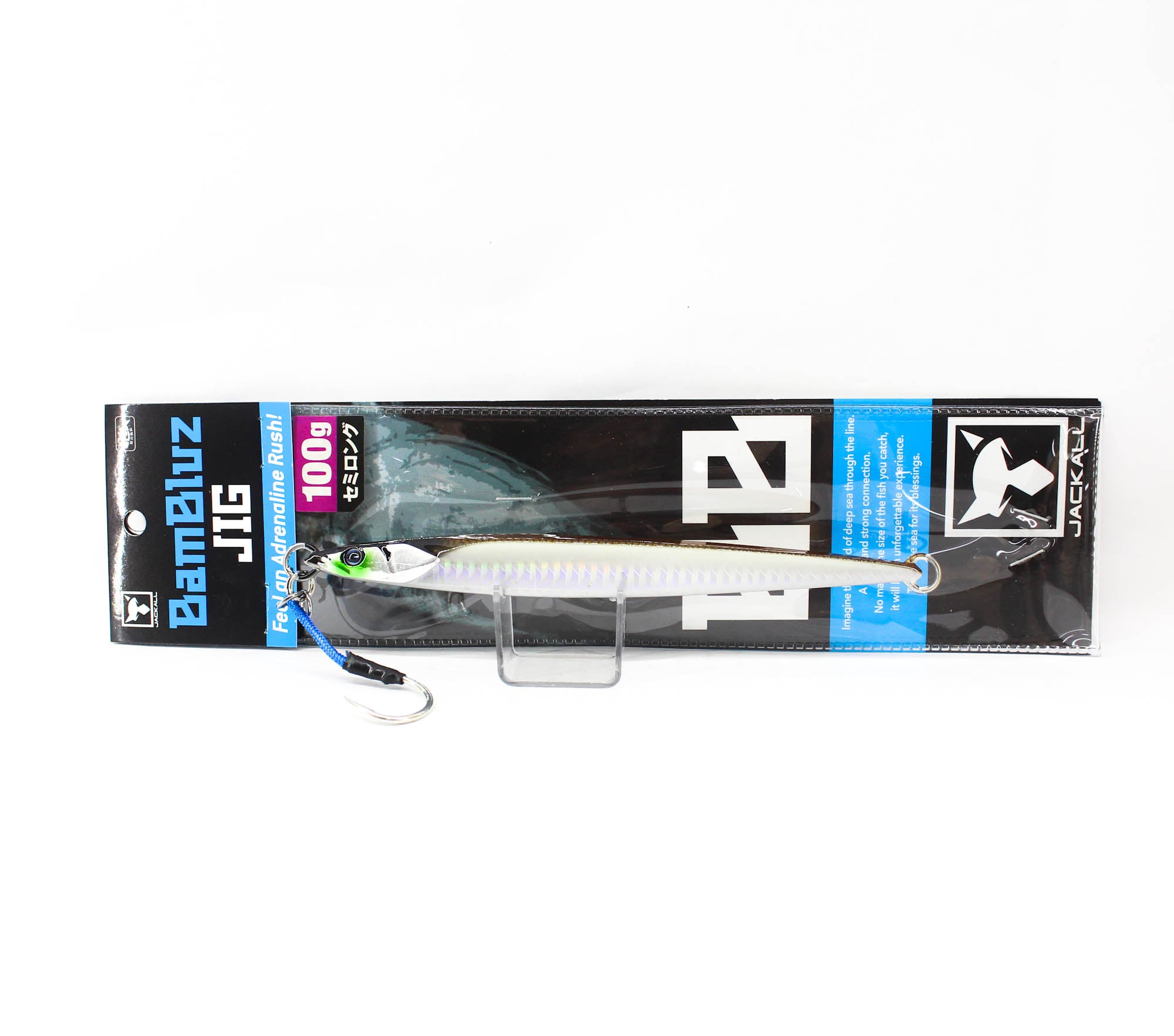 Jackall Metal Jig Bambluz Semi Long 100 grams Ikanago Shoulder Glow (2865)