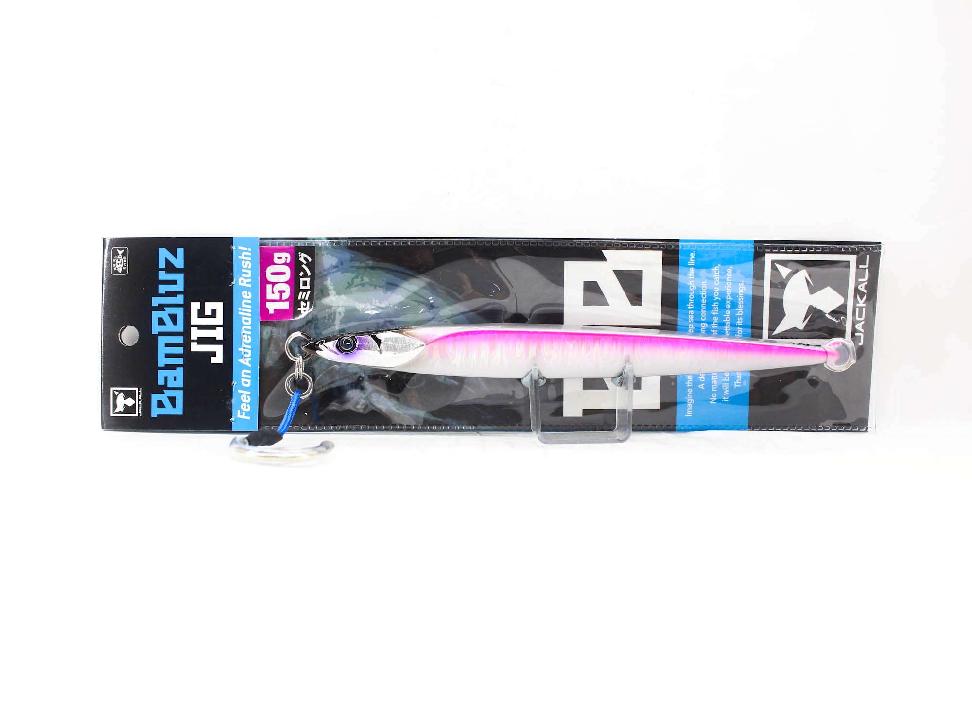Jackall Metal Jig Bambluz Semi Long 150 grams UV Laserpink (2919)